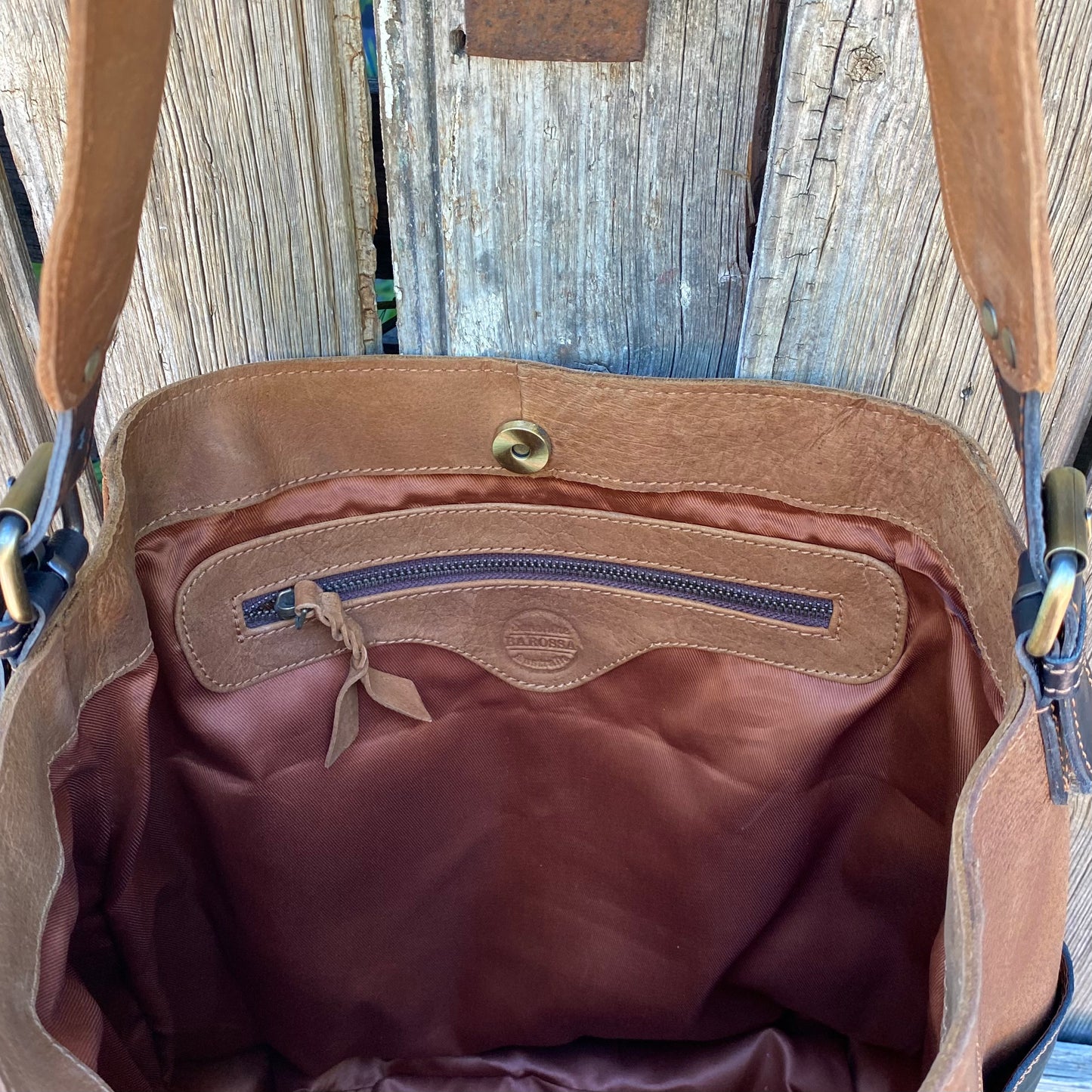 A Four Pocket Leather Tote