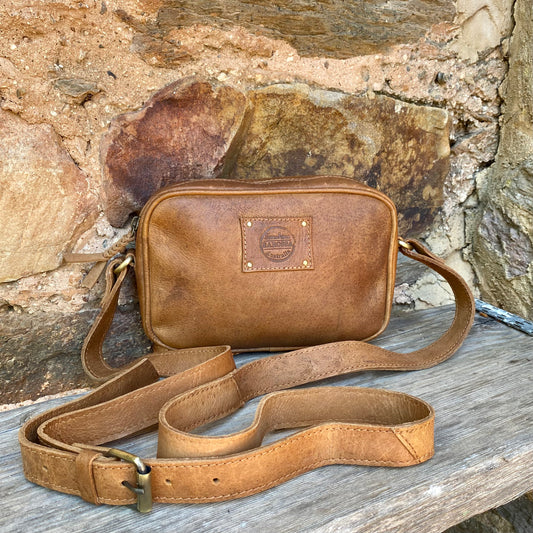 Leather Pouch with Strap