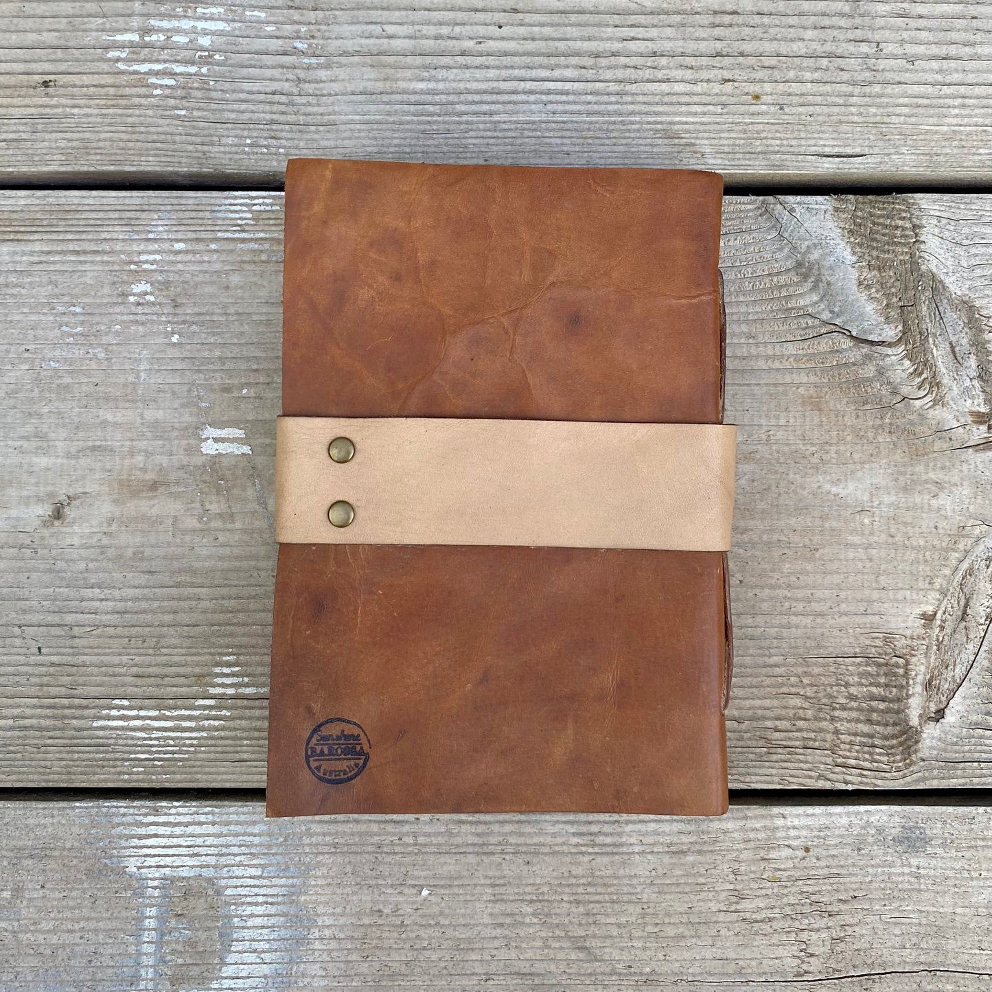 Handmade Paper Bound Leather Journal A5