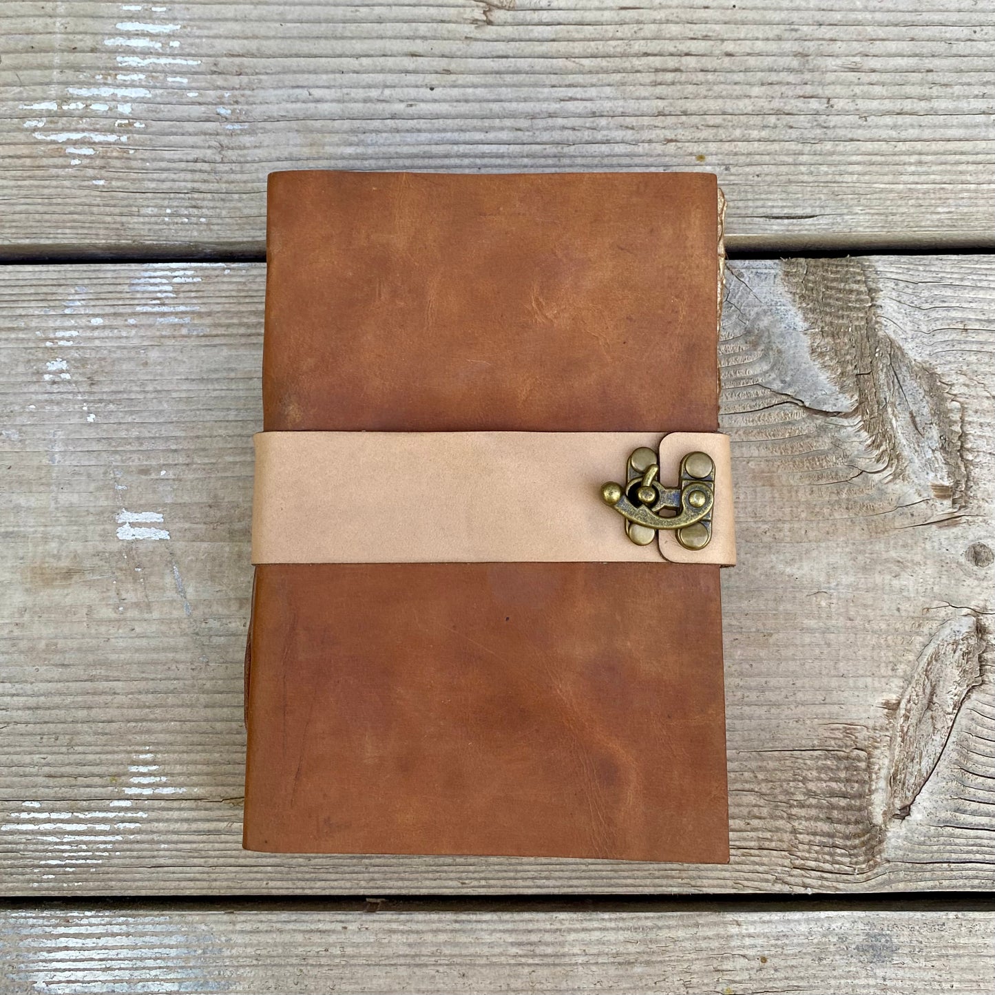 Handmade Paper Bound Leather Journal A5