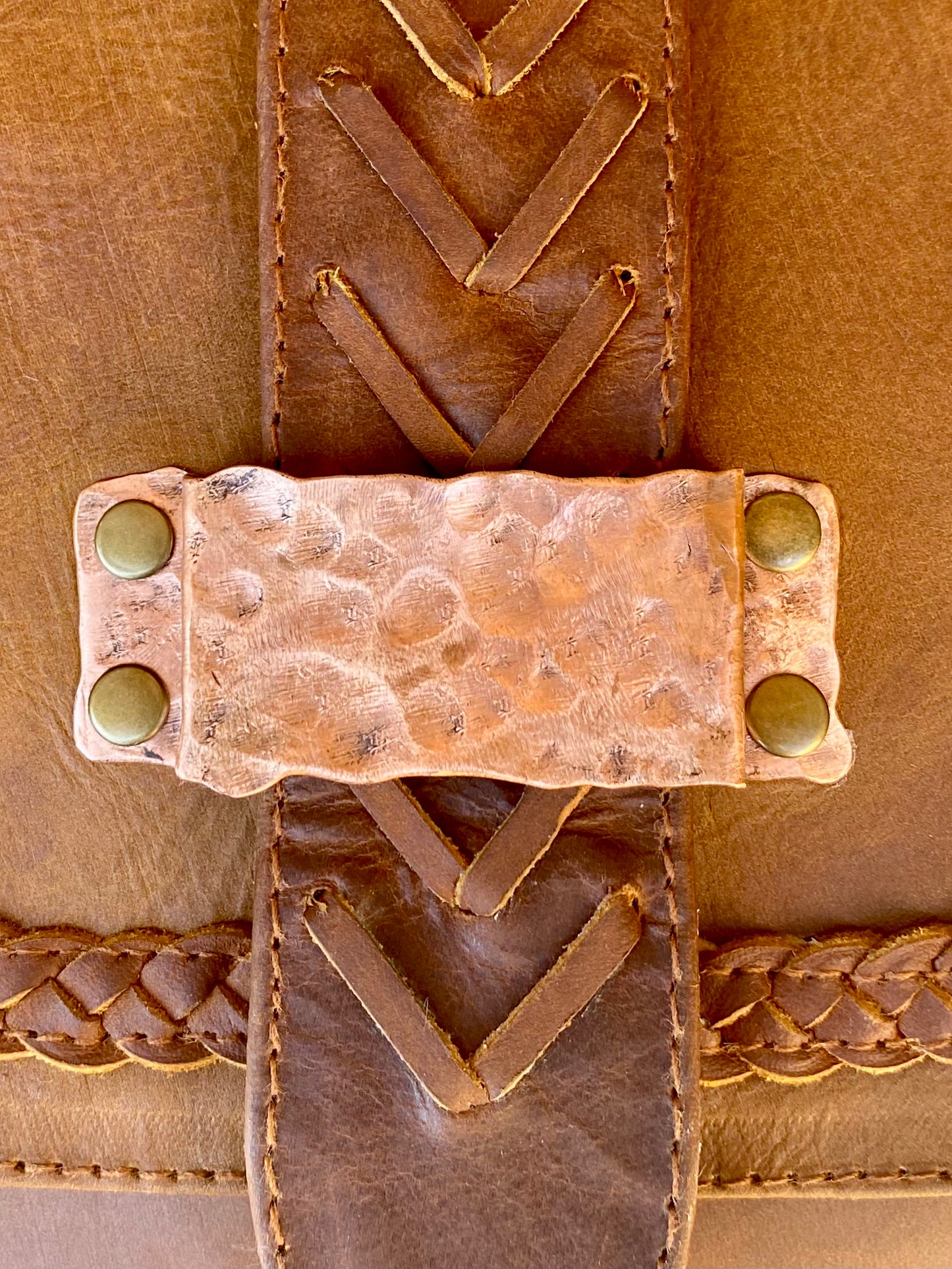 Bespoke Copper Closure Bag