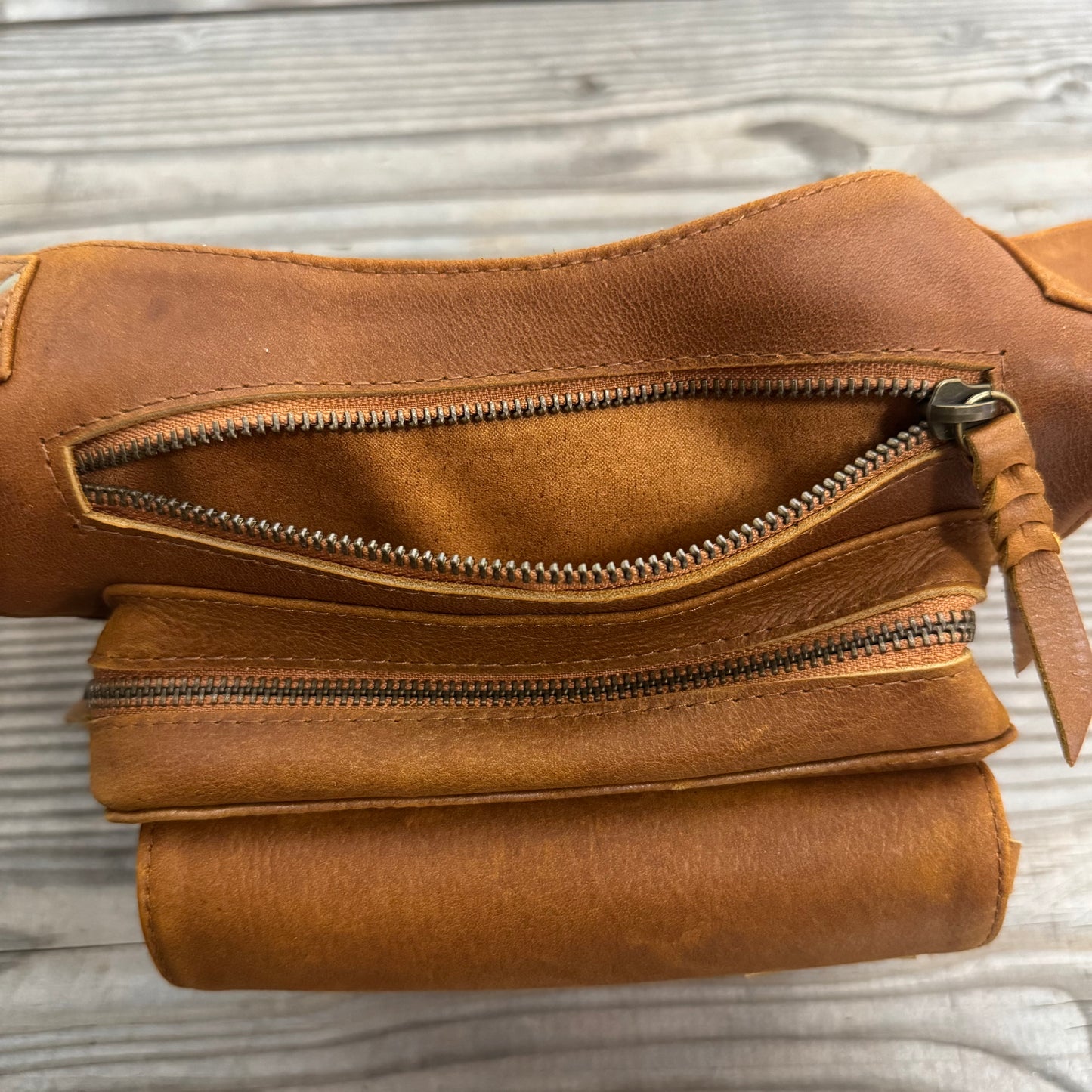 Leather Travel / Festival Waist or Across Body Bag