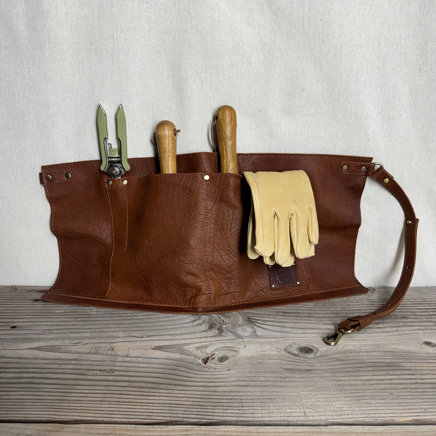 Leather Gardener/Tool Pouch Belt
