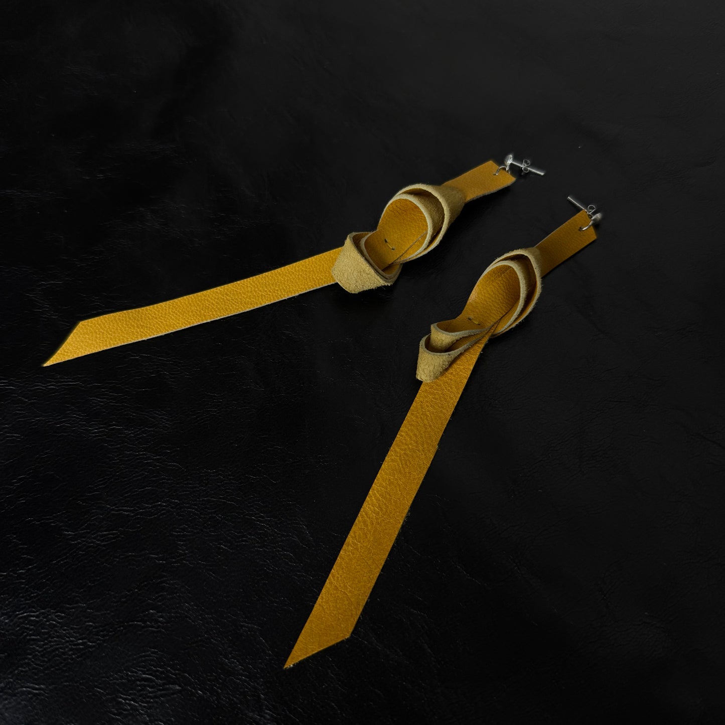 Coloured Leather Earrings