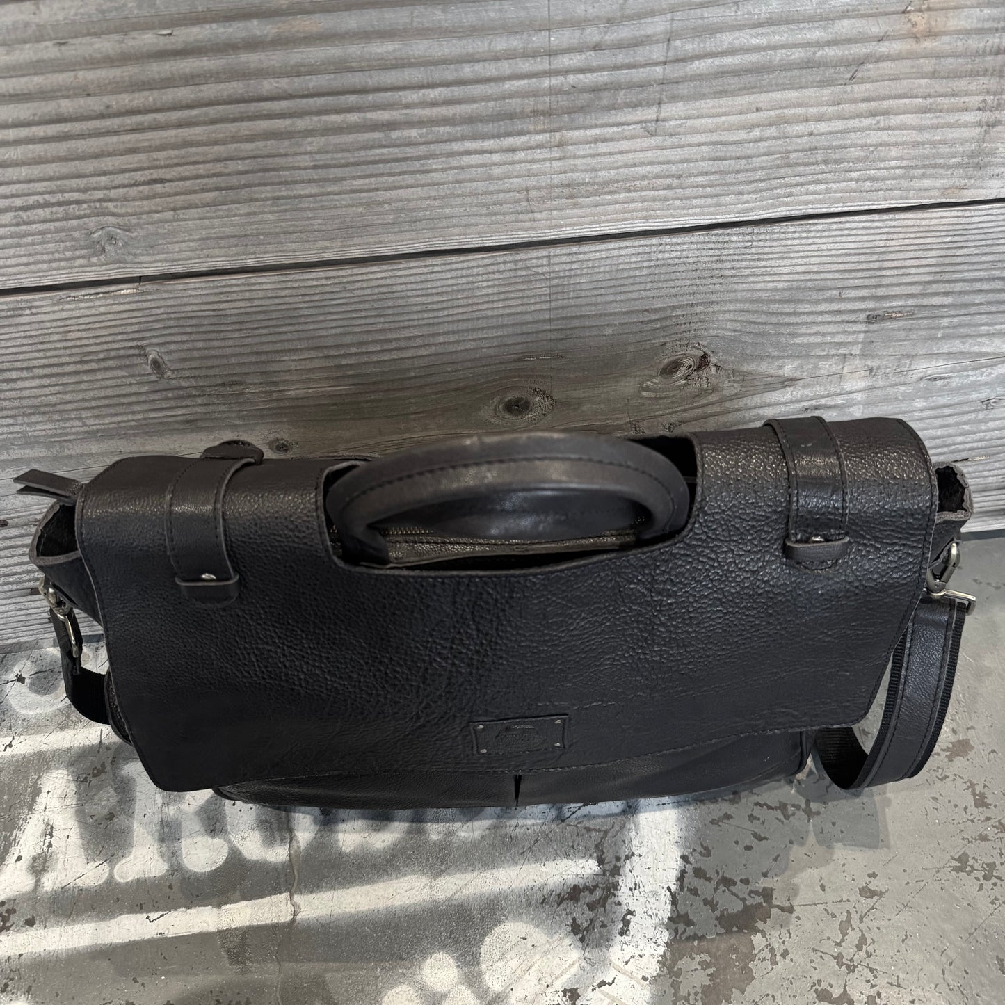 Buffalo Hide Leather Laptop Satchel