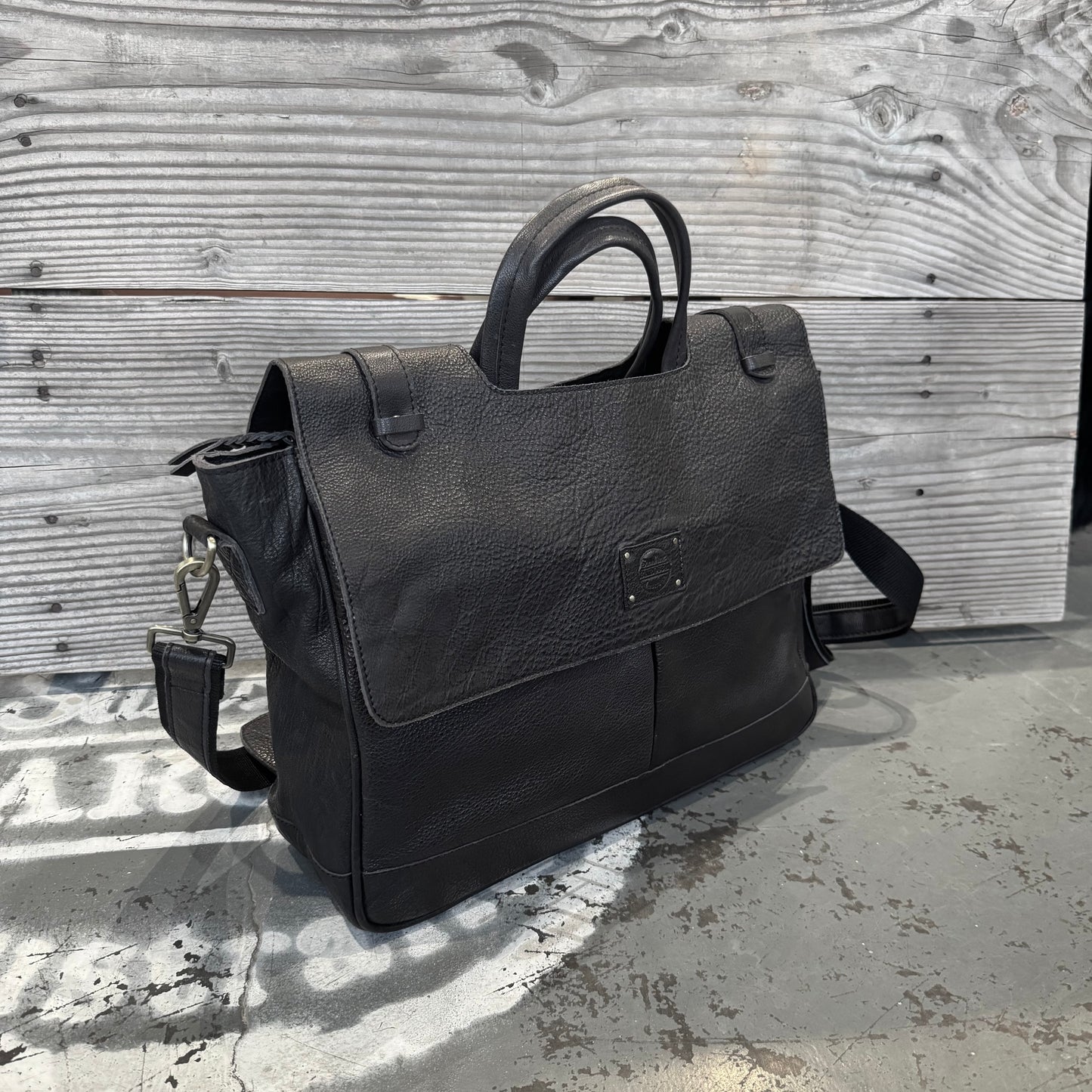 Buffalo Hide Leather Laptop Satchel