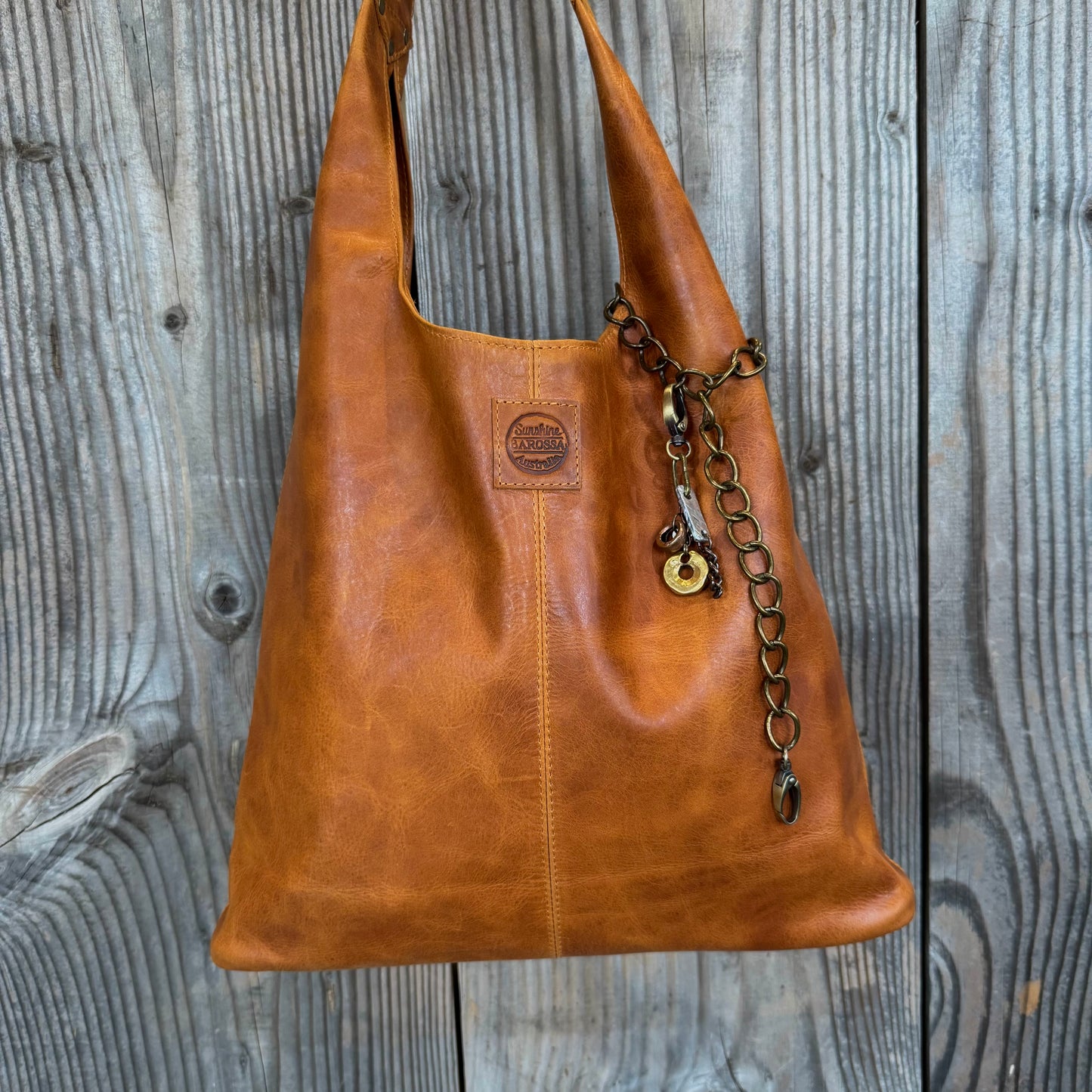 The Caramel Bling Slouch with Internal Detachable Clutch