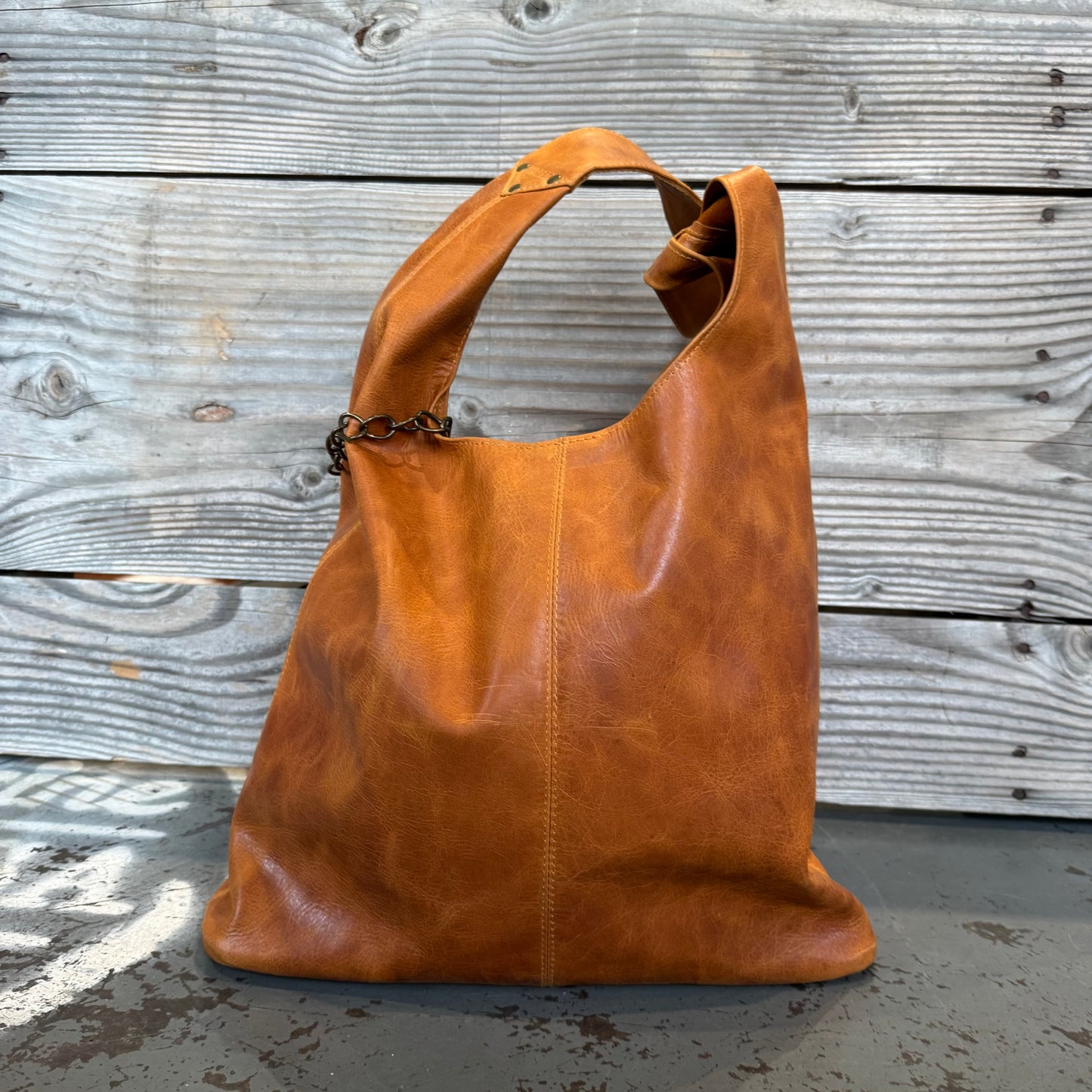 The Caramel Bling Slouch with Internal Detachable Clutch