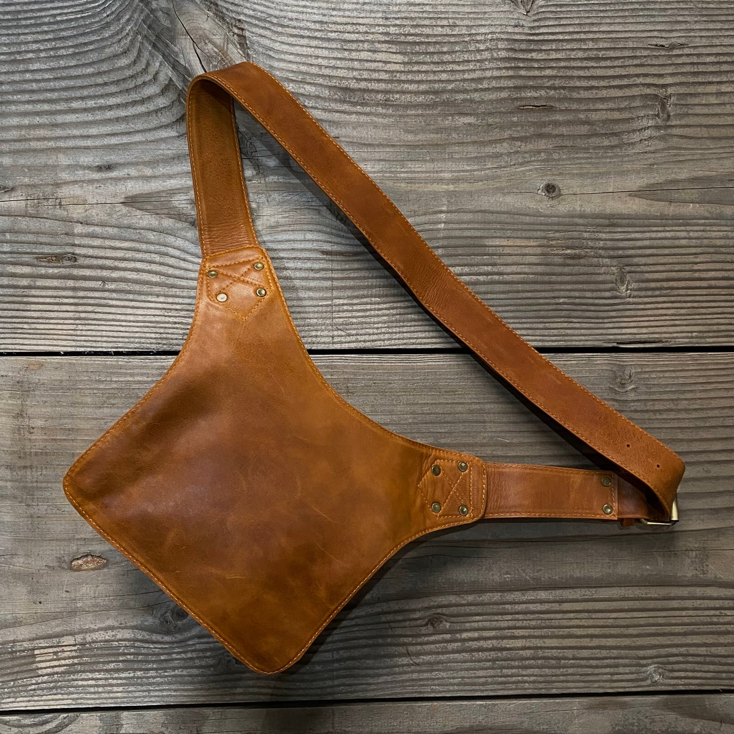 Leather Travel / Festival Waist or Across Body Bag