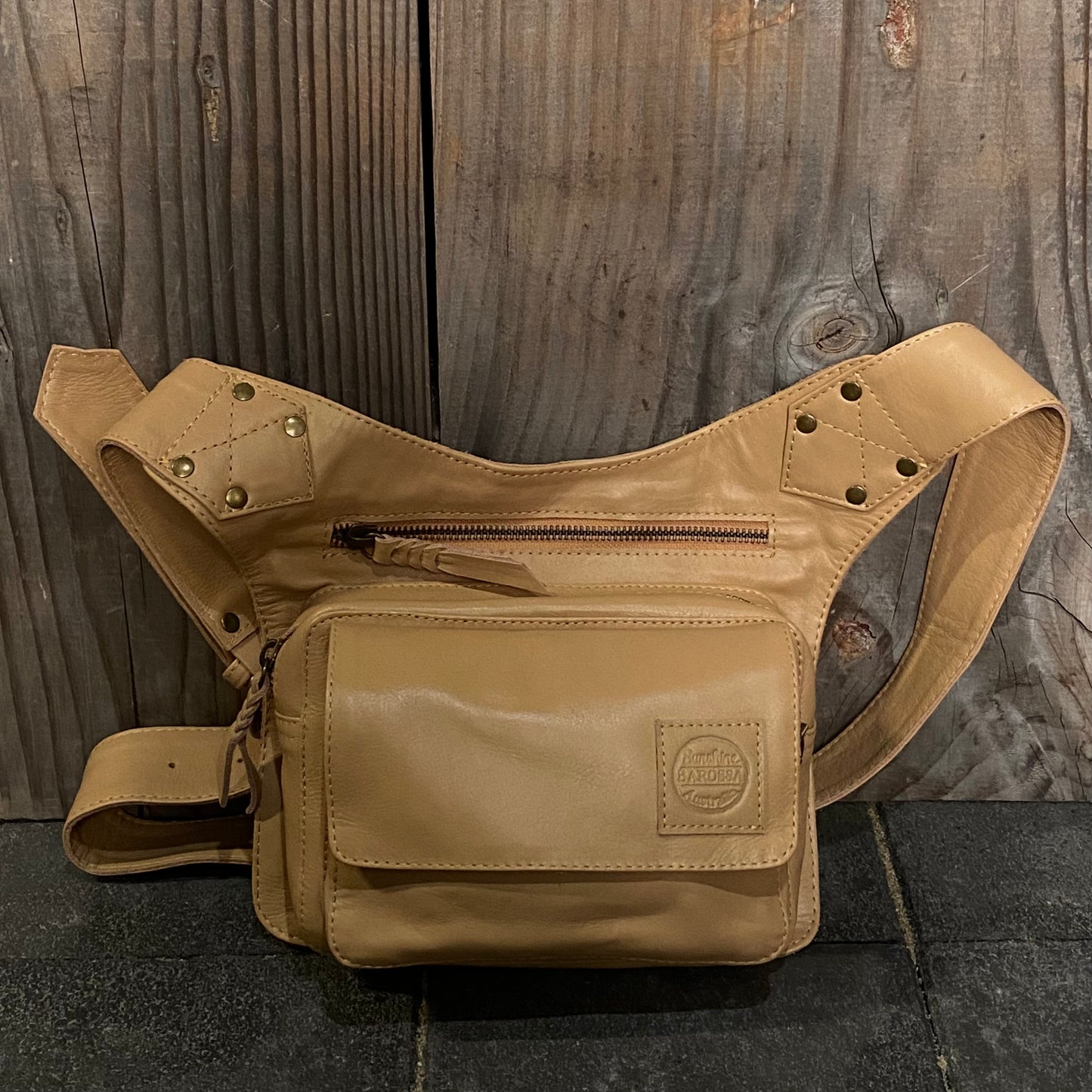 Leather Travel / Festival Waist or Across Body Bag