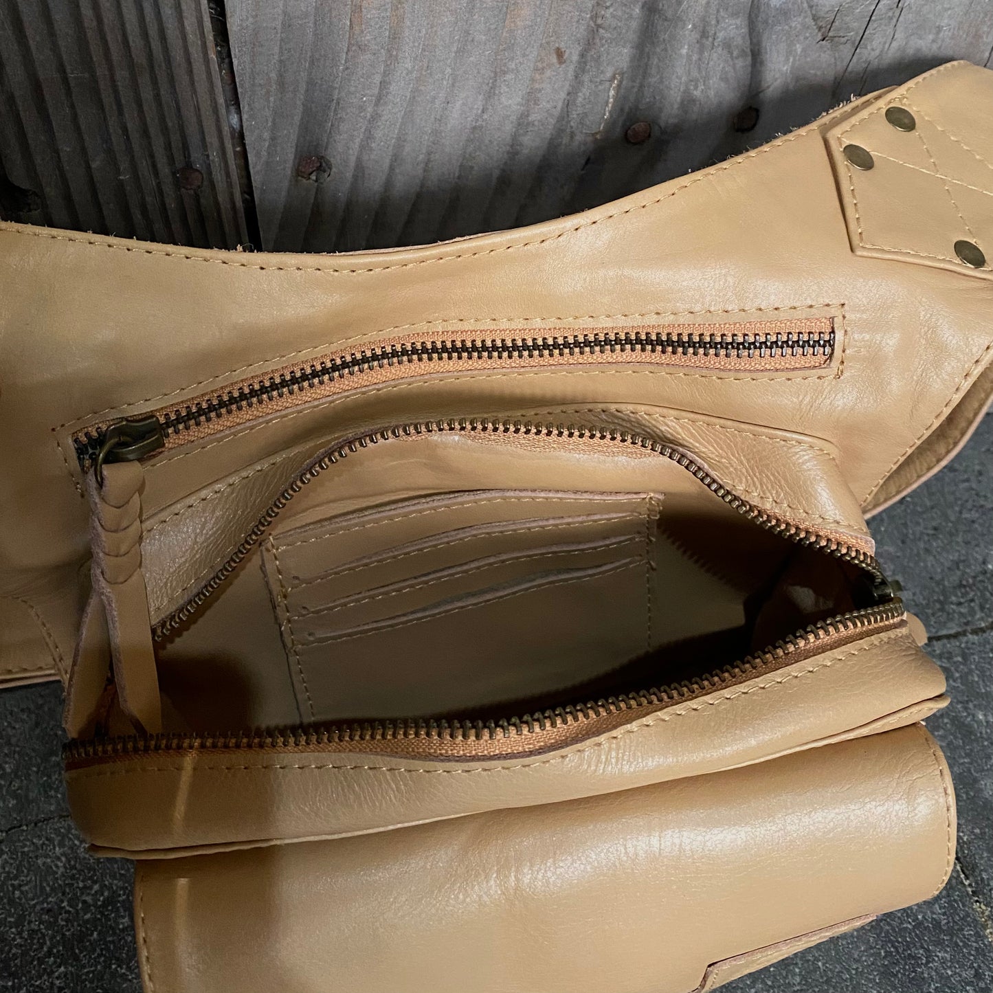 Leather Travel / Festival Waist or Across Body Bag