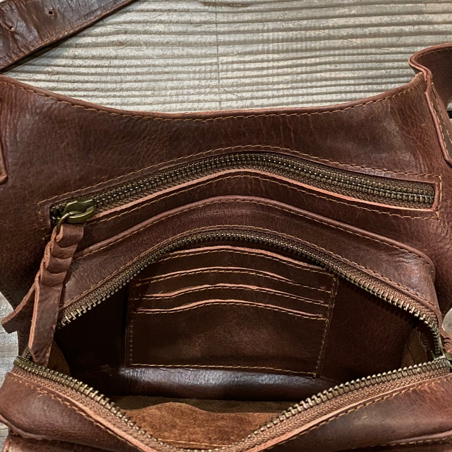 Leather Travel / Festival Waist or Across Body Bag