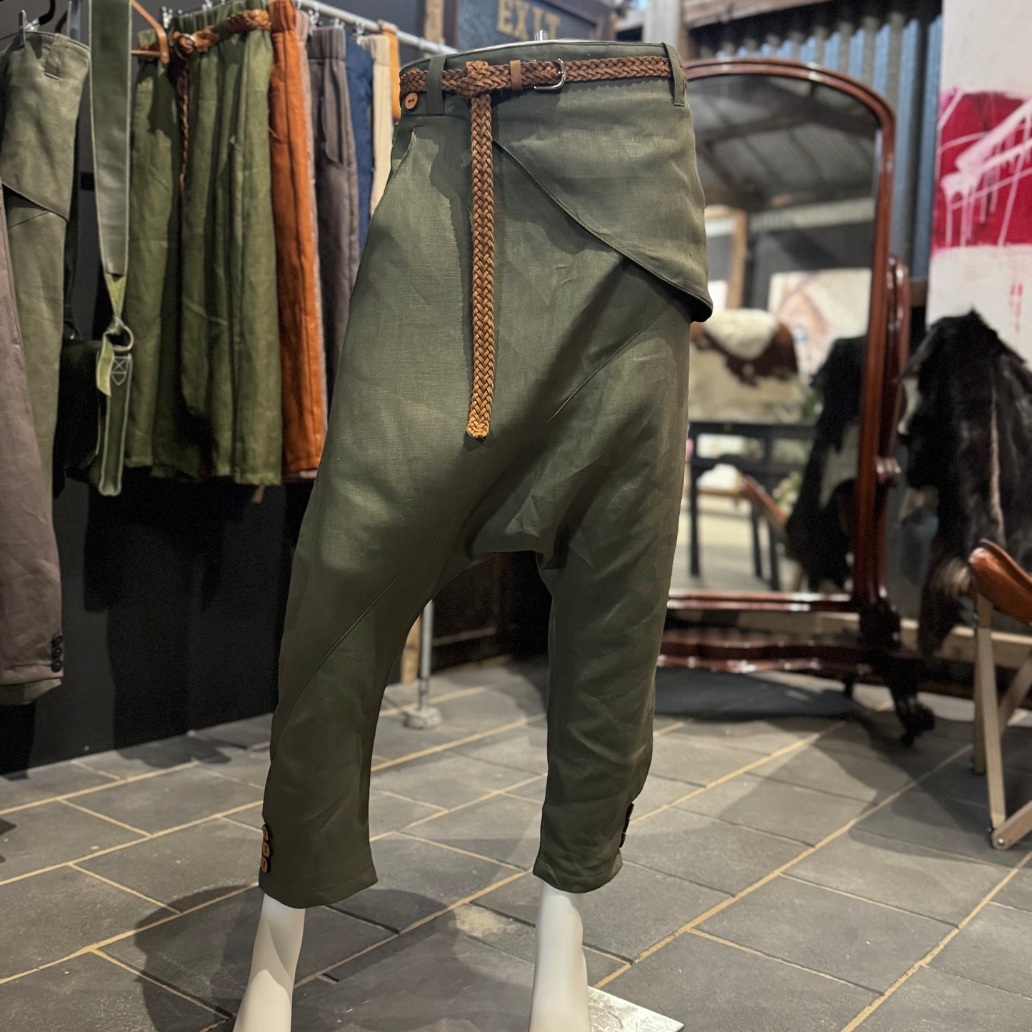 Tailored Japanese-Style Linen Pants