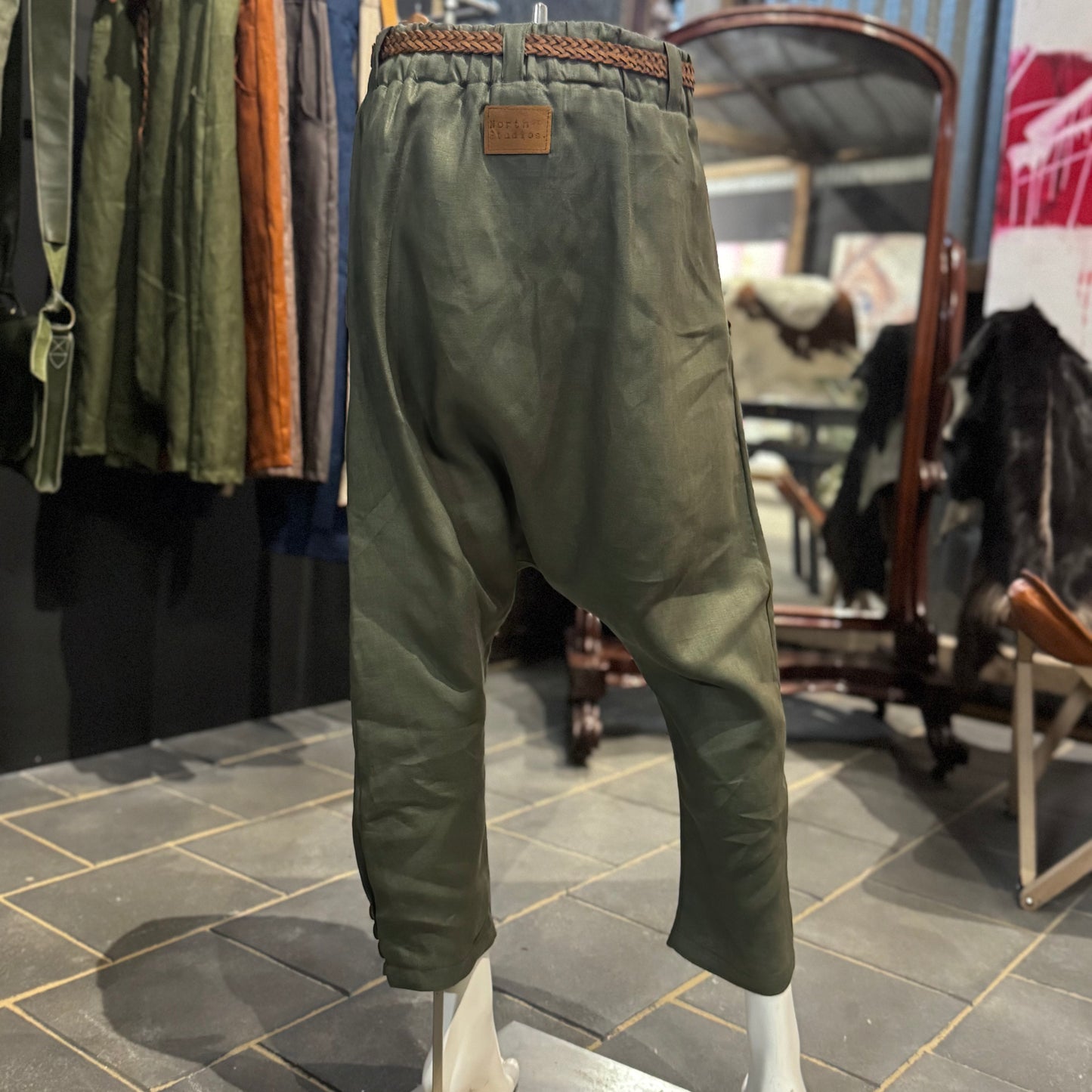 Tailored Japanese-Style Linen Pants