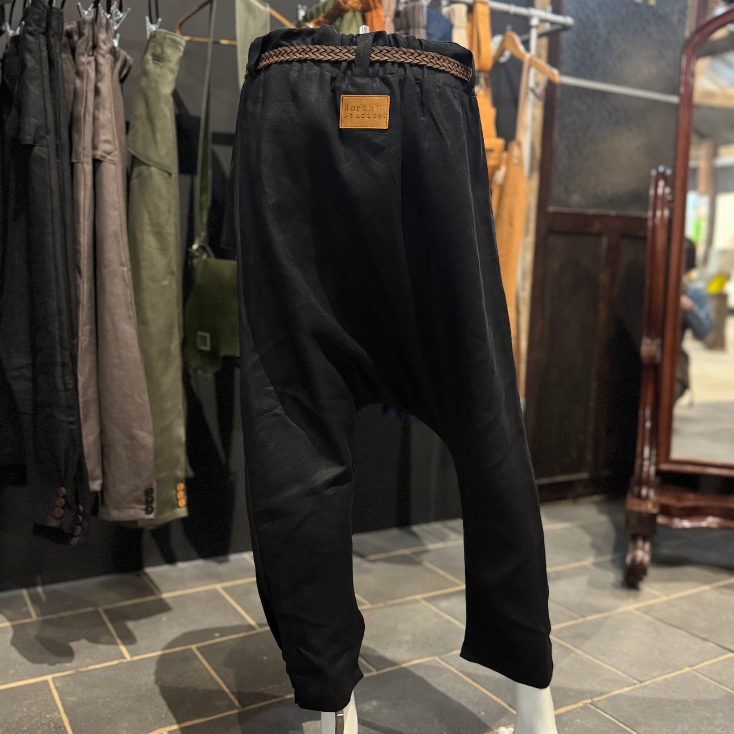 Tailored Japanese-Style Linen Pants