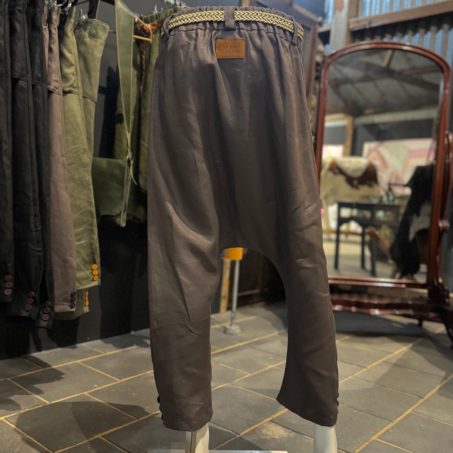 Tailored Japanese-Style Linen Pants