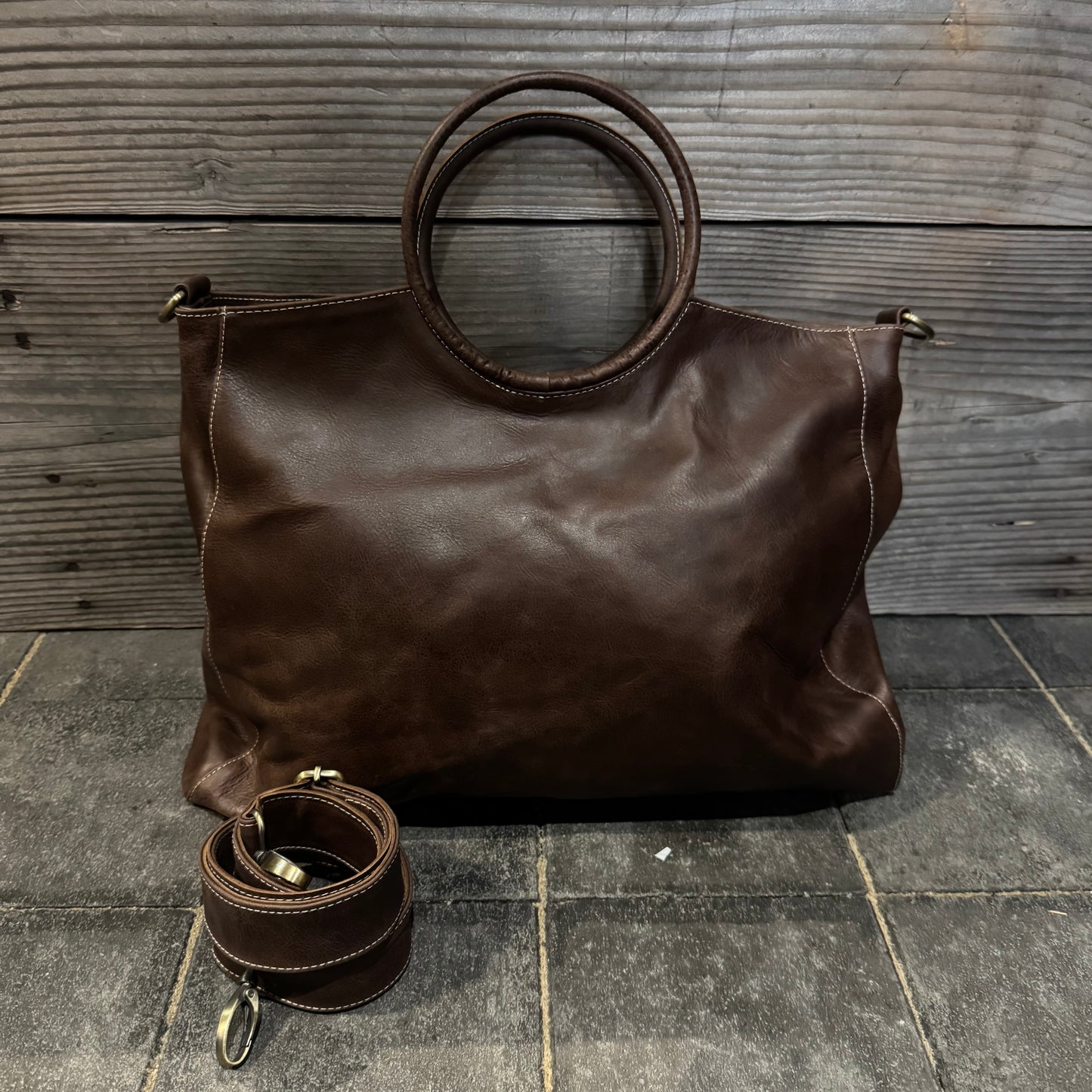 A Large Ring Handle Bag