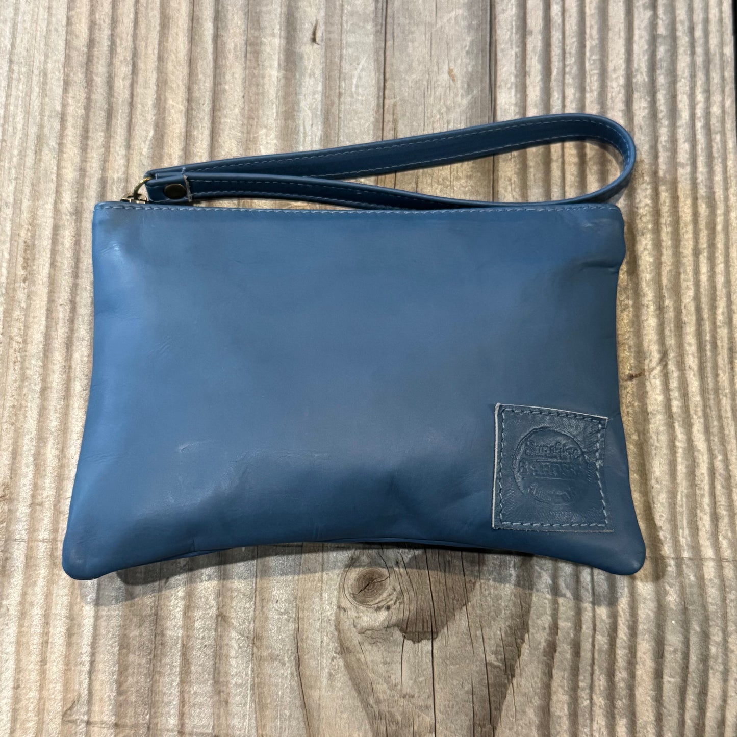 Leather Phone Clutch With Wrist Strap