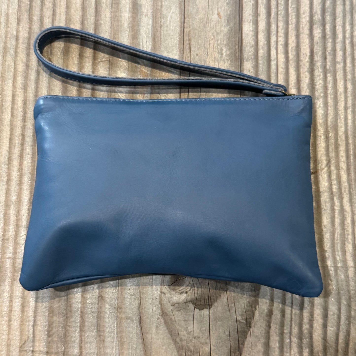 Leather Phone Clutch With Wrist Strap