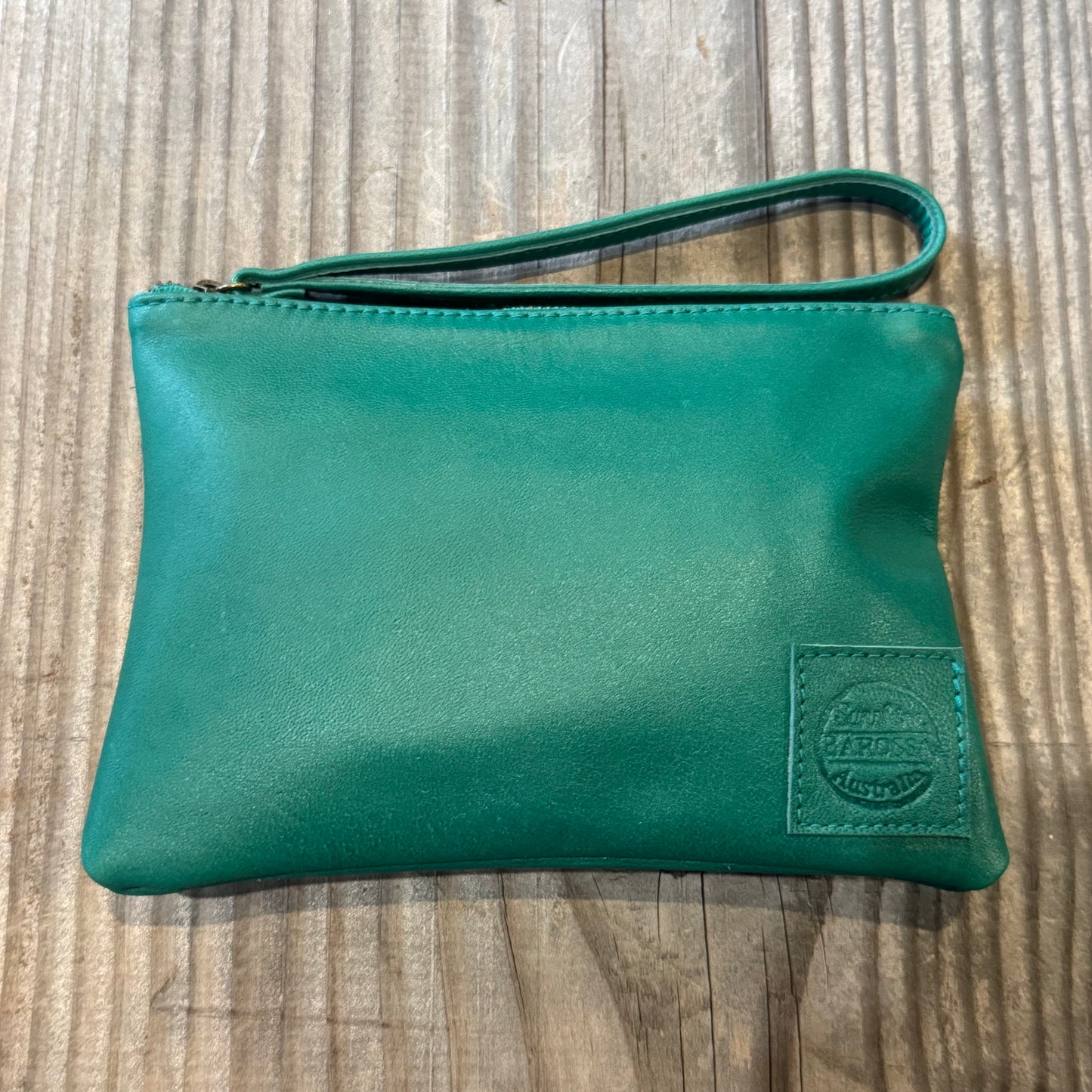 Leather Phone Clutch With Wrist Strap