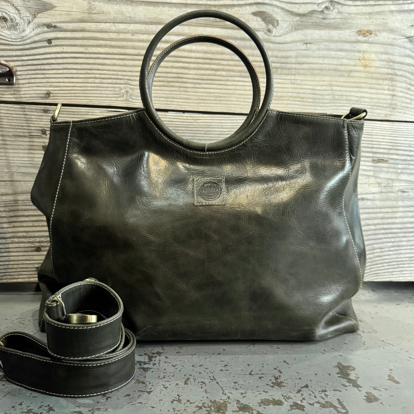 A Large Ring Handle Bag