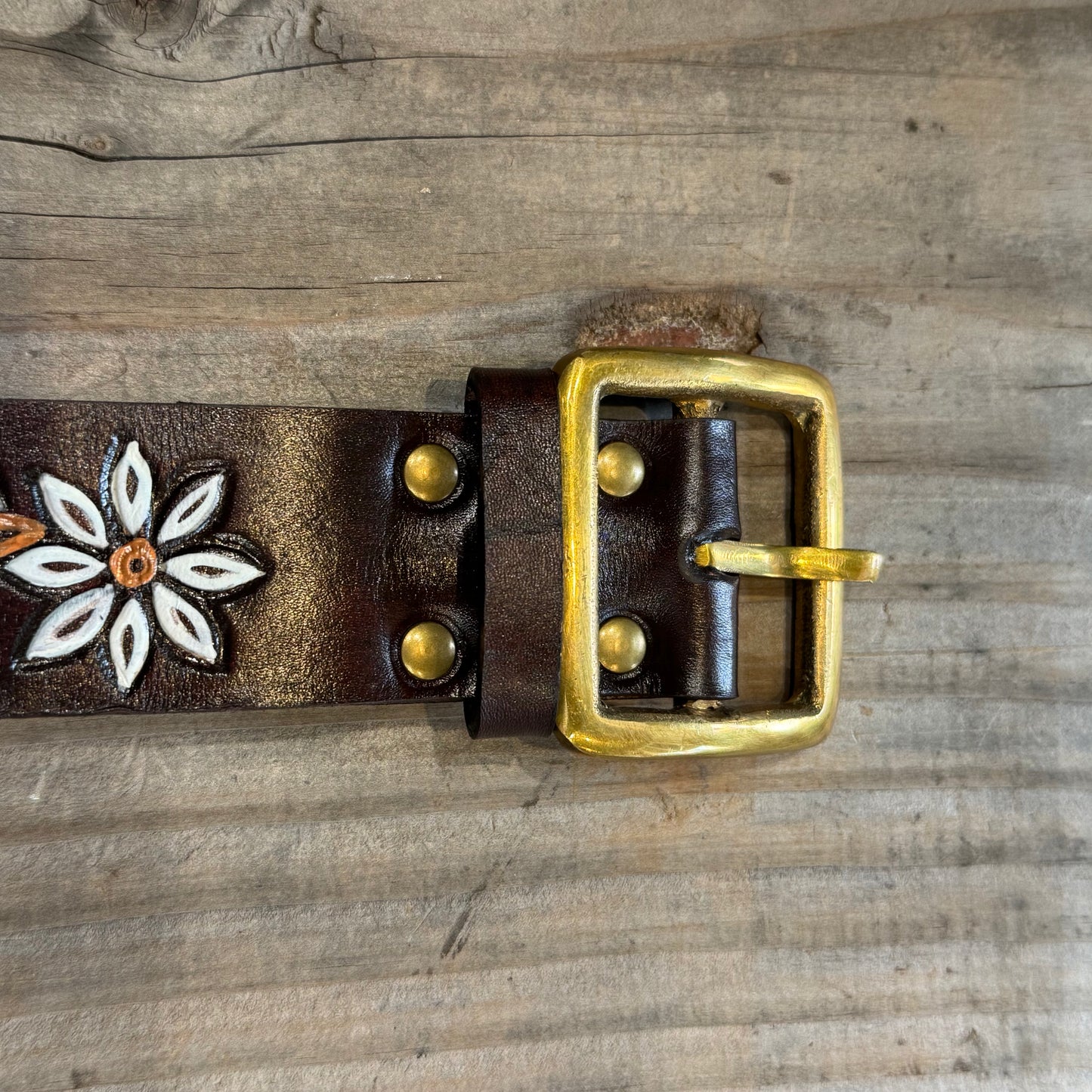 Hand-painted Leather Belts