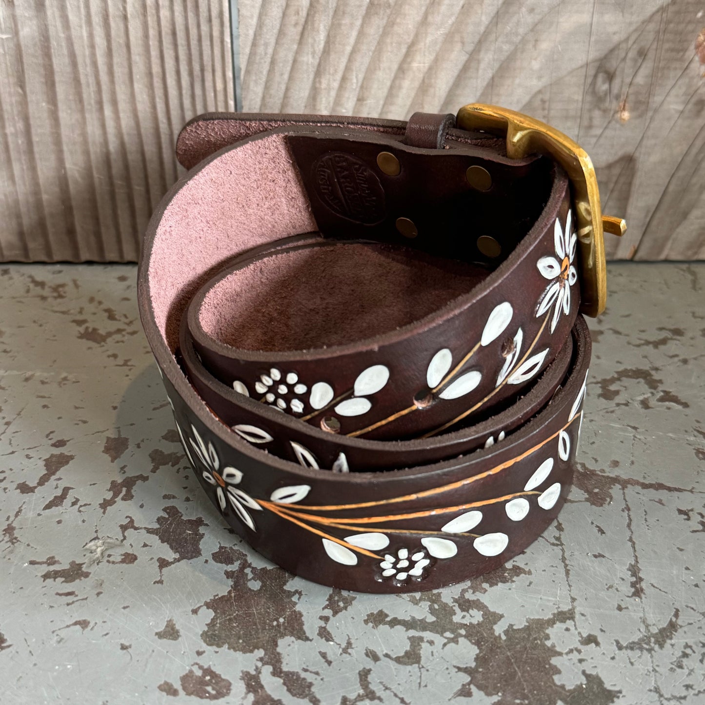 Hand-painted Leather Belts