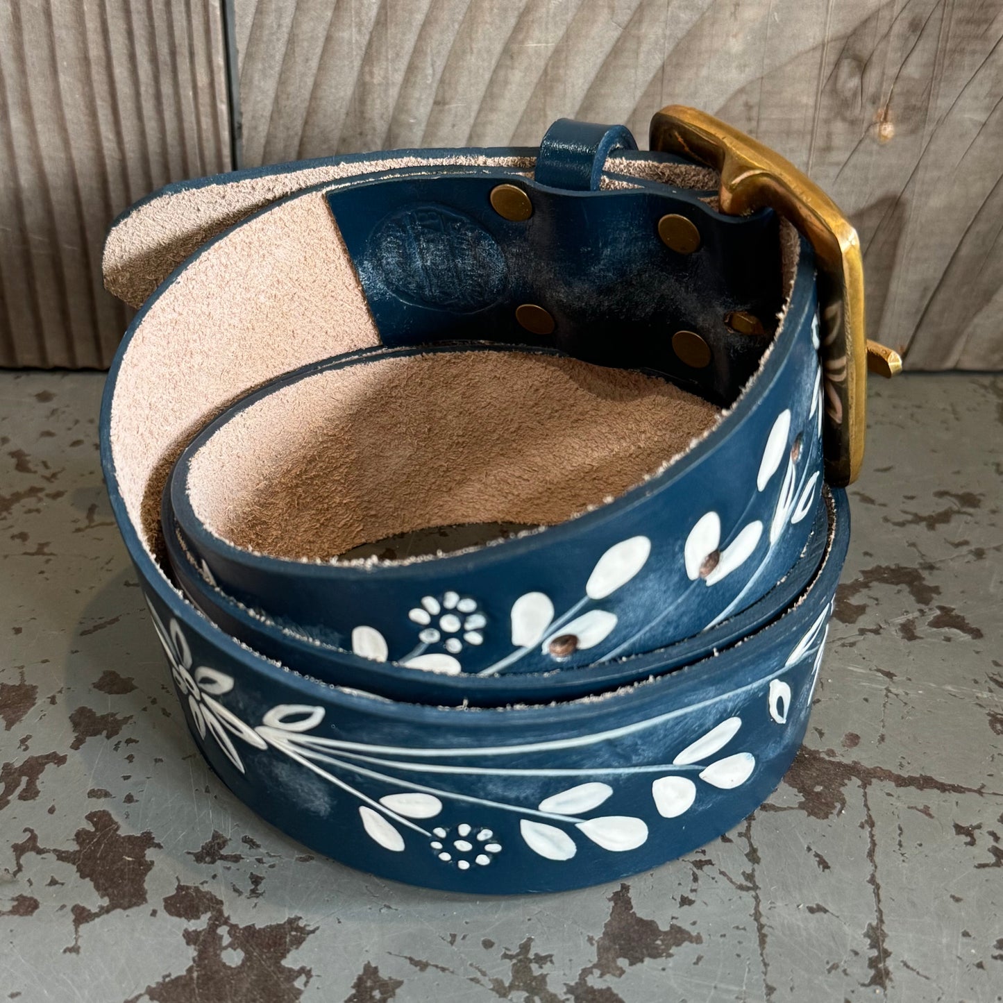 Hand-painted Leather Belts