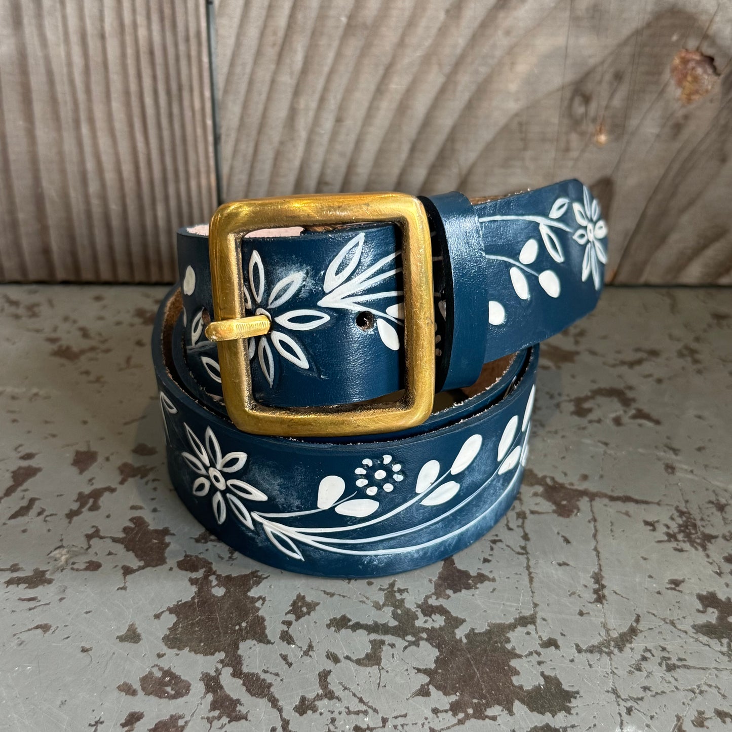Hand-painted Leather Belts
