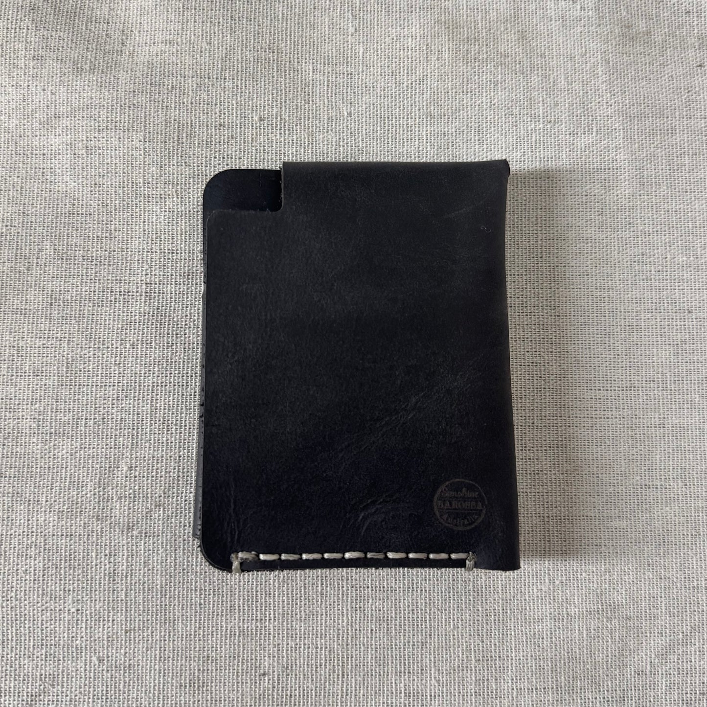 Hand-Stitched Raw Fold Wallet