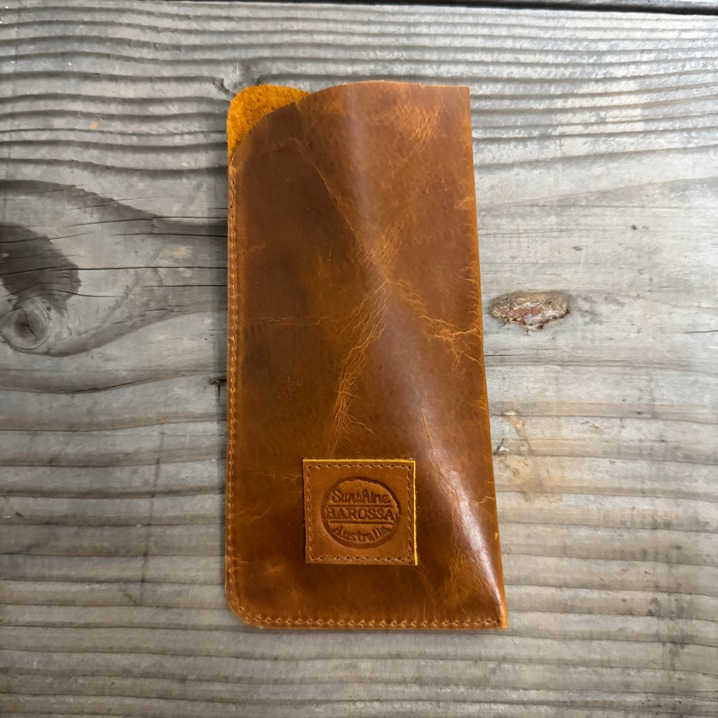Soft Leather Glasses/Phone Pouch