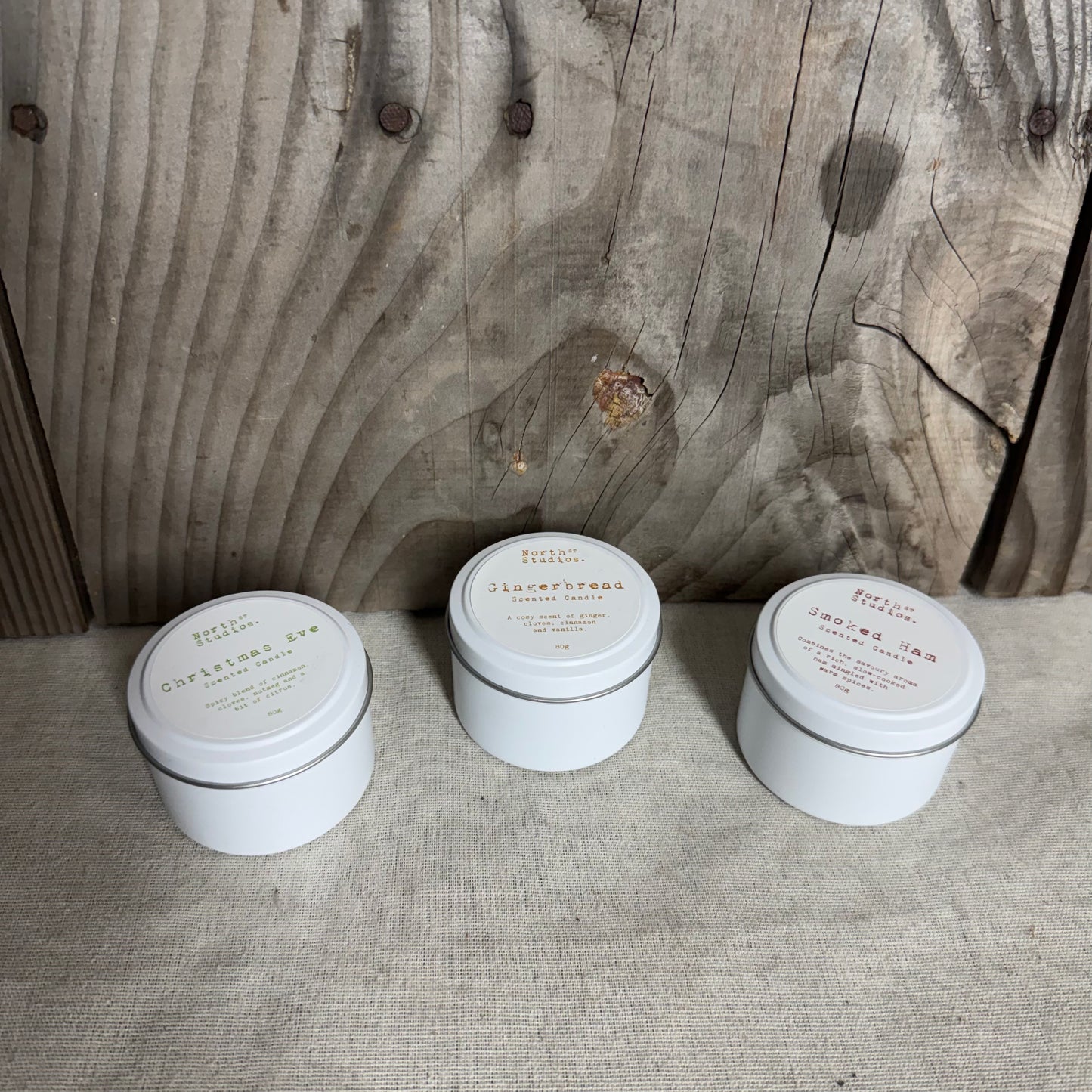 North St. Studios Christmas Candle Trio