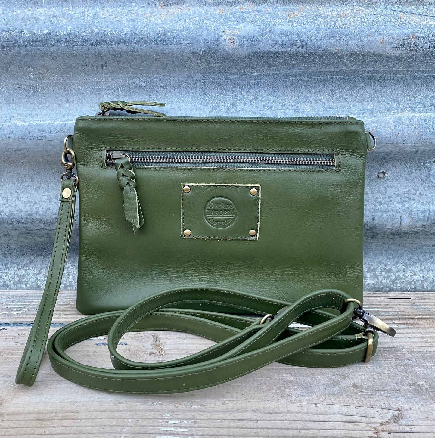 Plain Leather Clutch