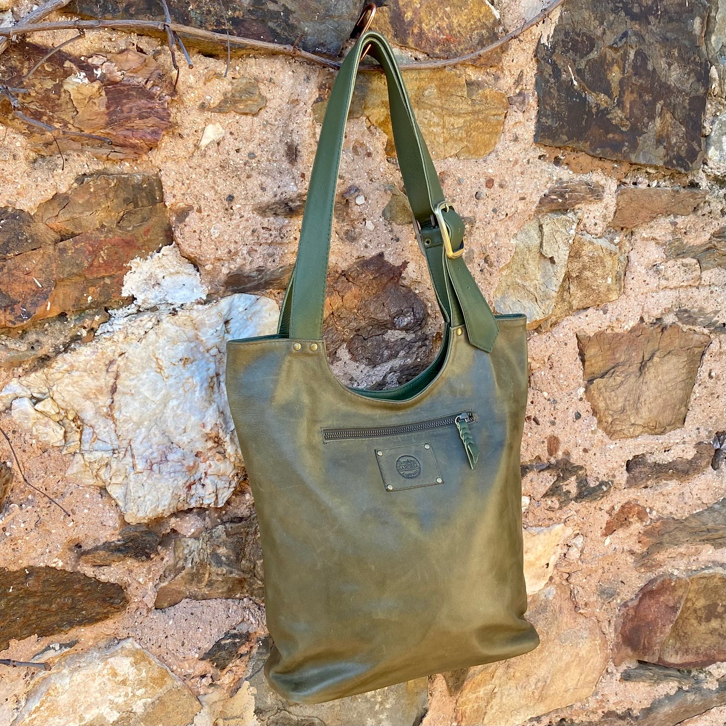 My Everyday Buckle Leather Tote