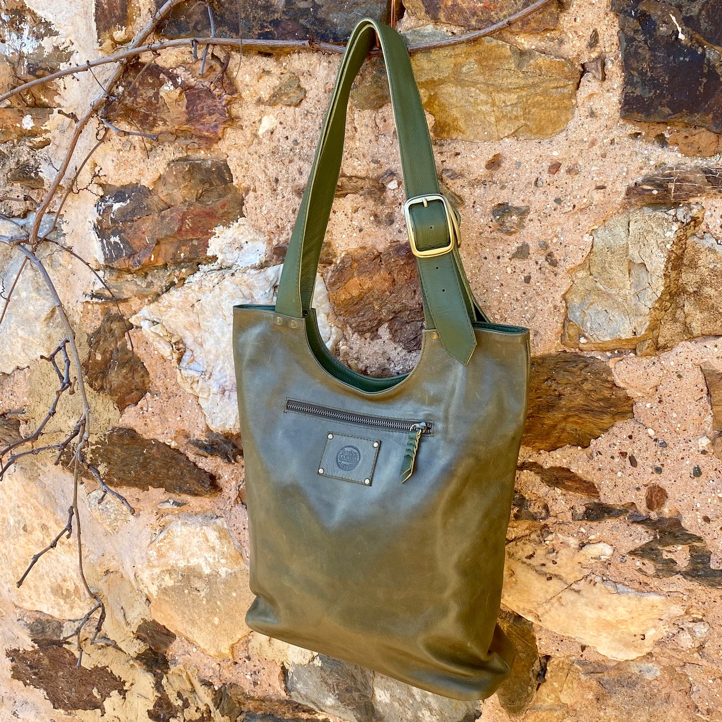 My Everyday Buckle Leather Tote