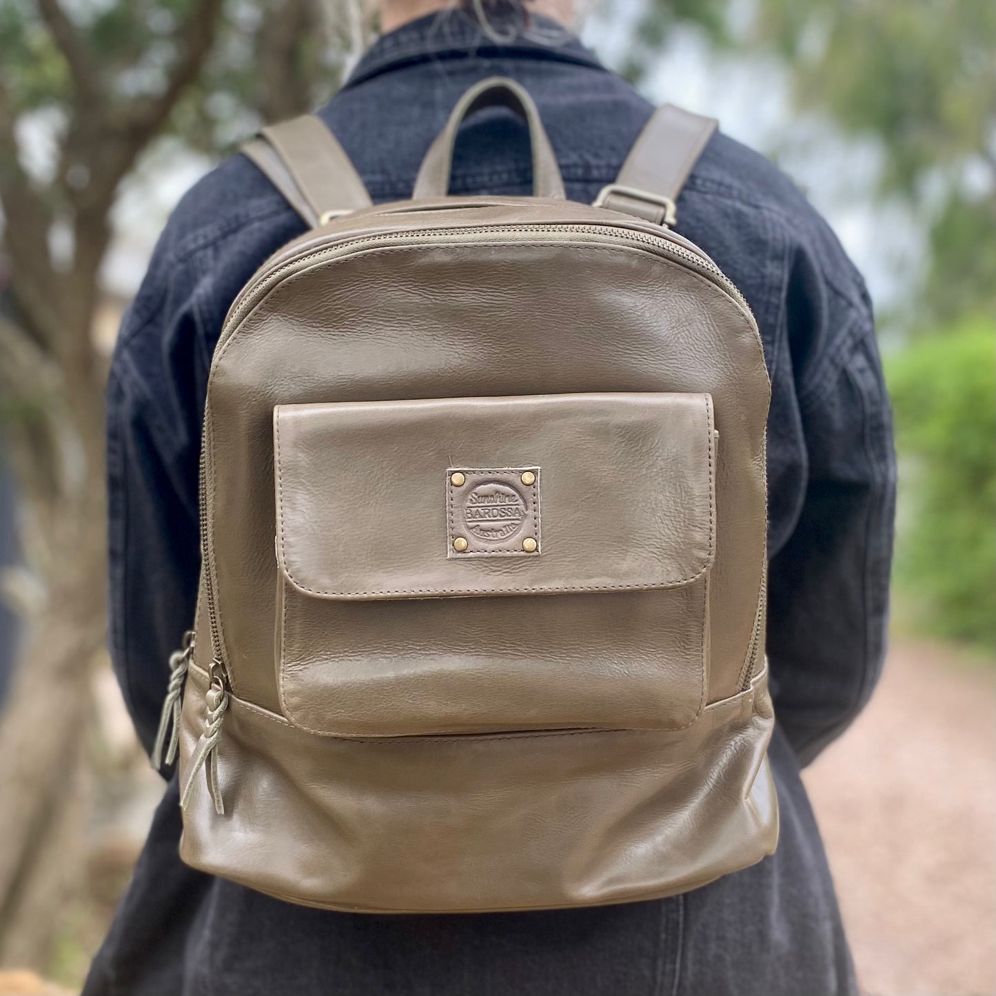 Traditional Leather Backpack