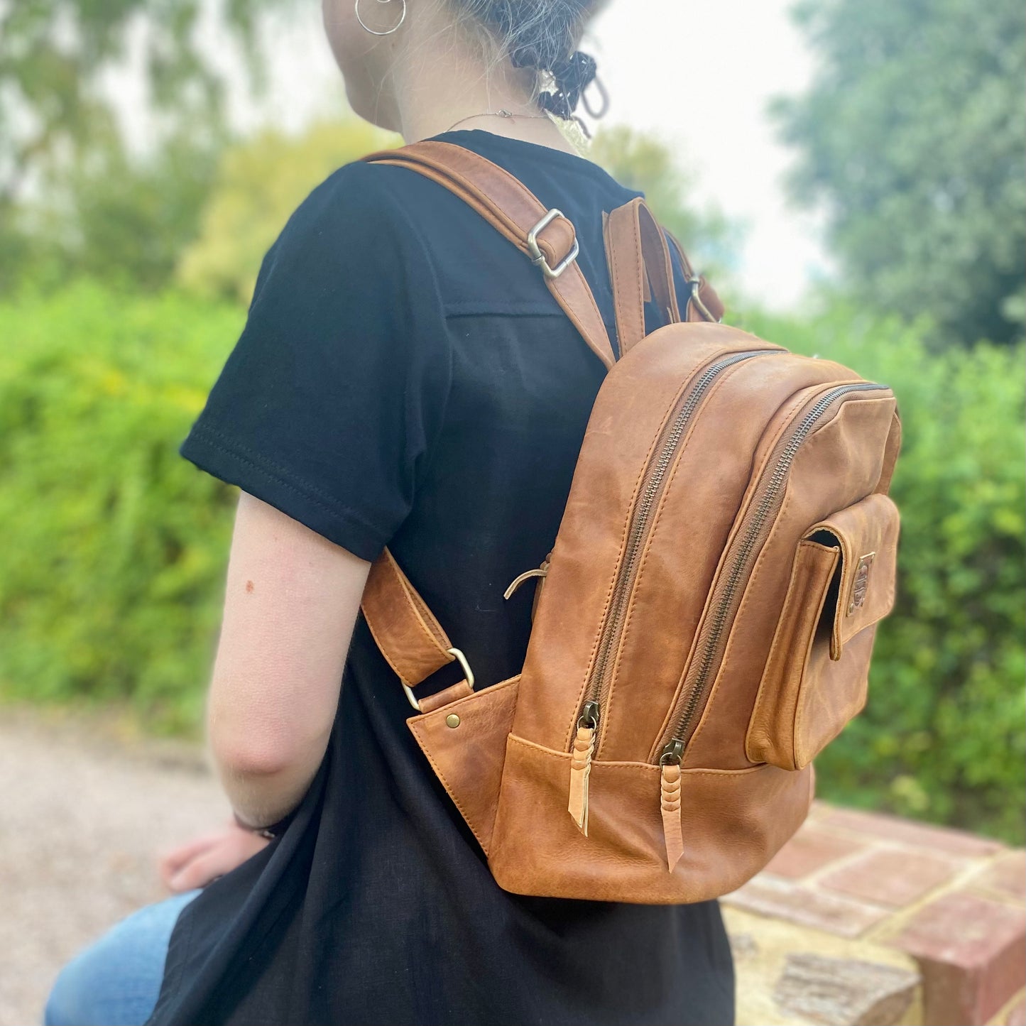 Traditional Leather Backpack