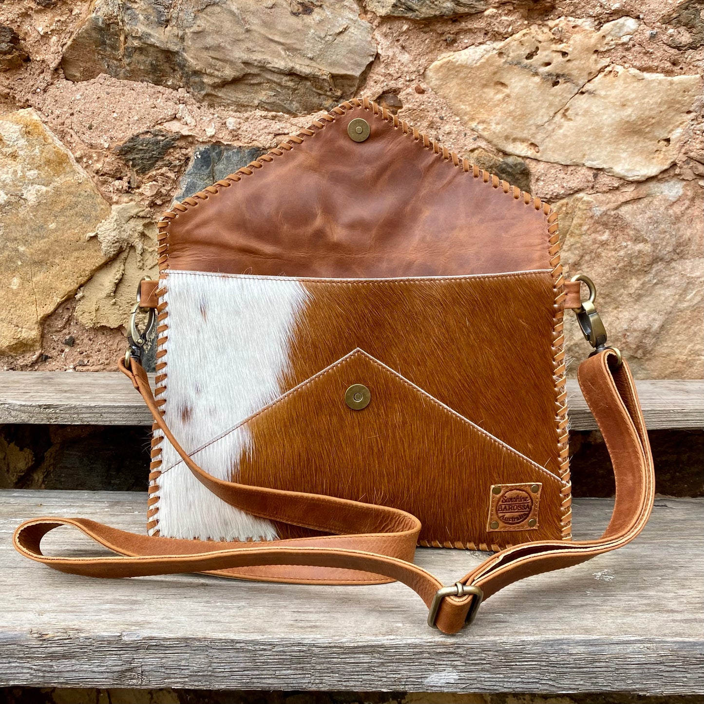A Cowhide Envelope Bag | Clutch