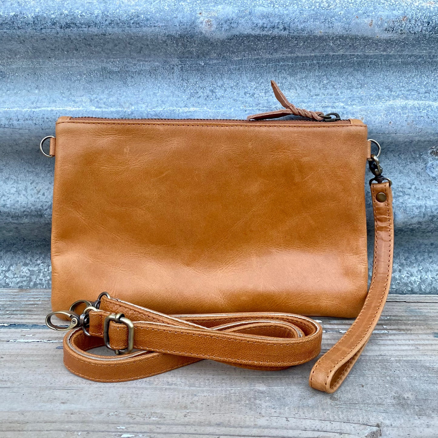 Plain Leather Clutch