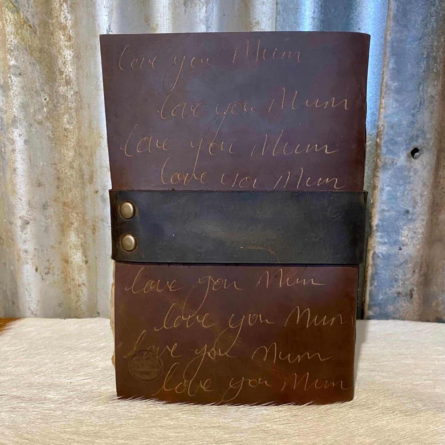 Handmade Paper Bound Leather Journal A5
