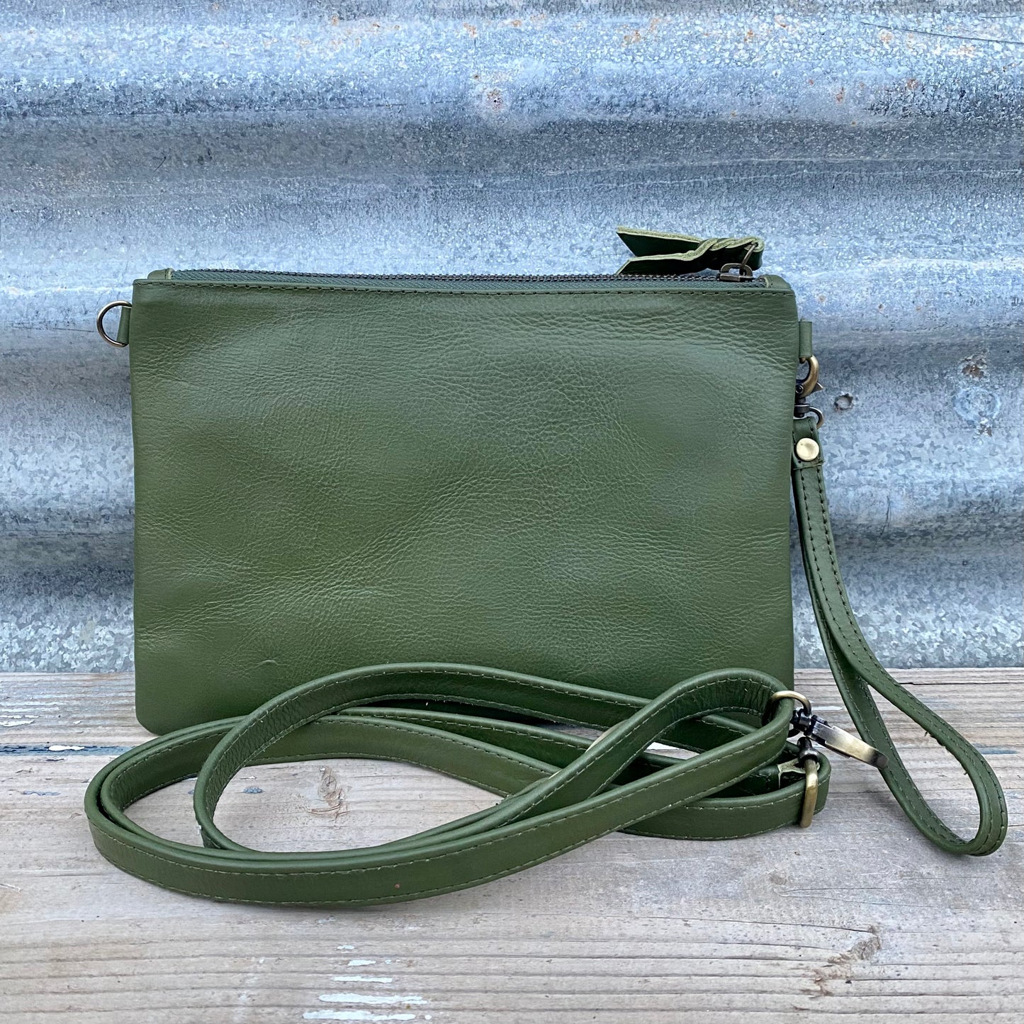 Plain Leather Clutch