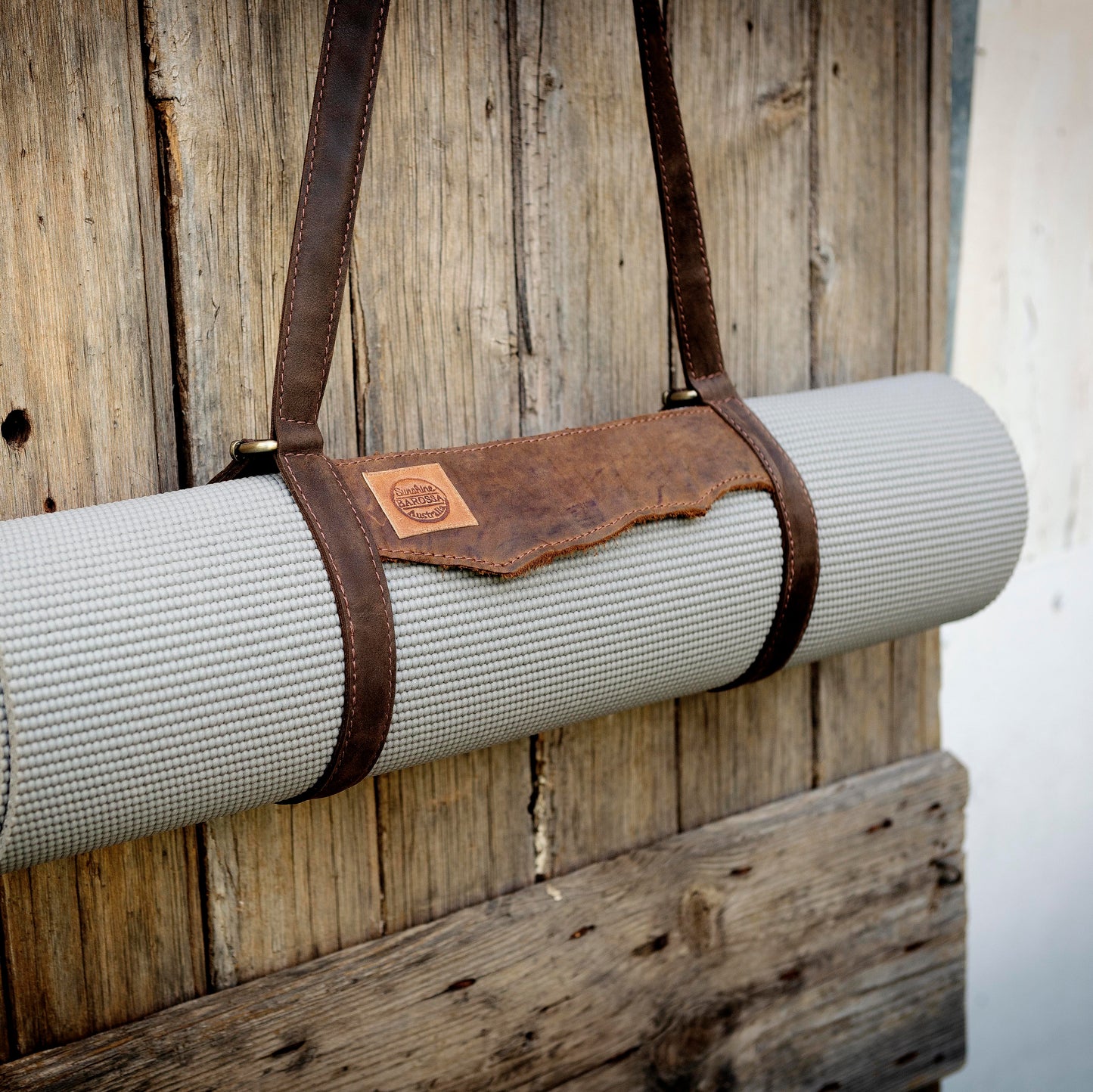 Yoga Mat / Picnic Rug Leather Carry Strap