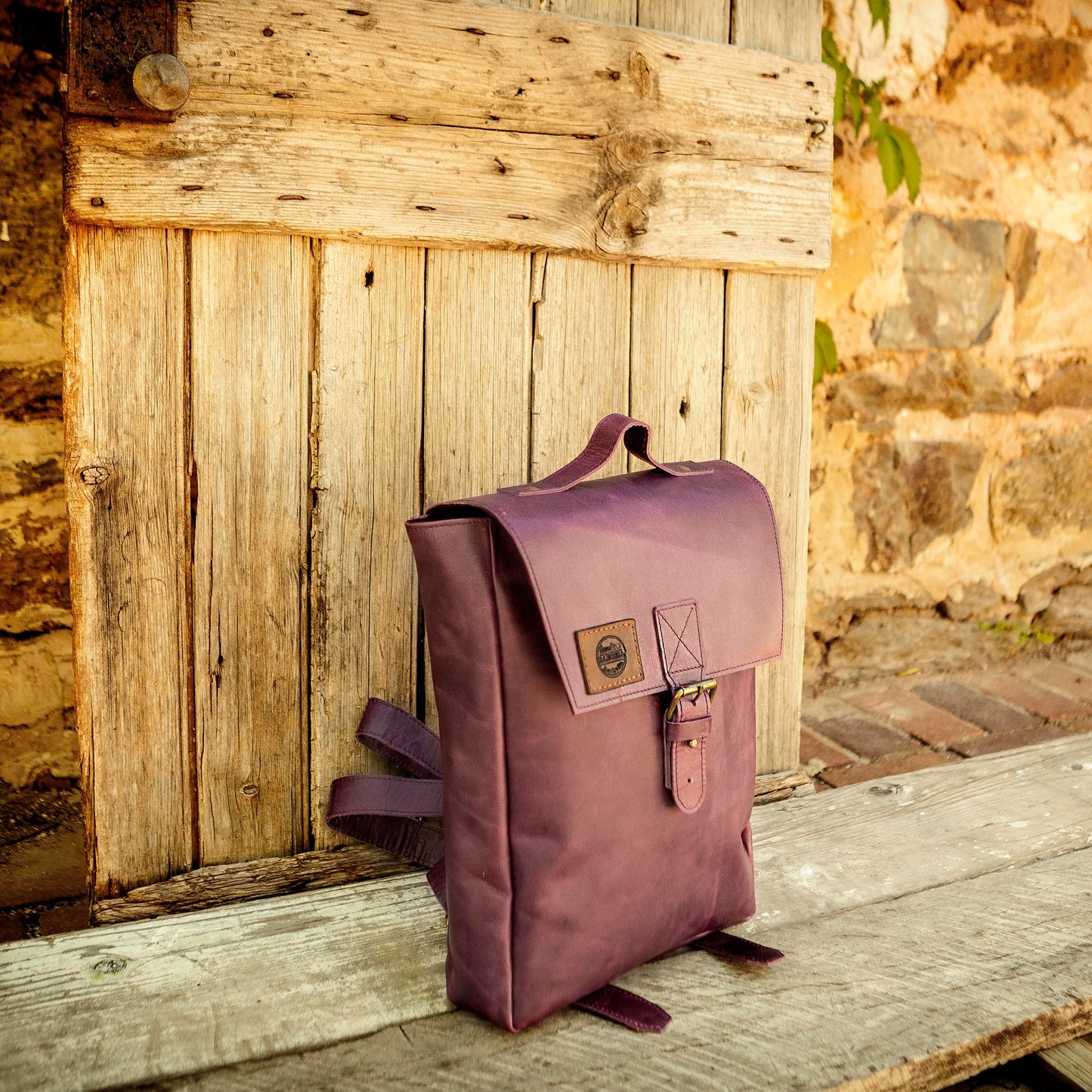 Multi Usable Leather Backpack