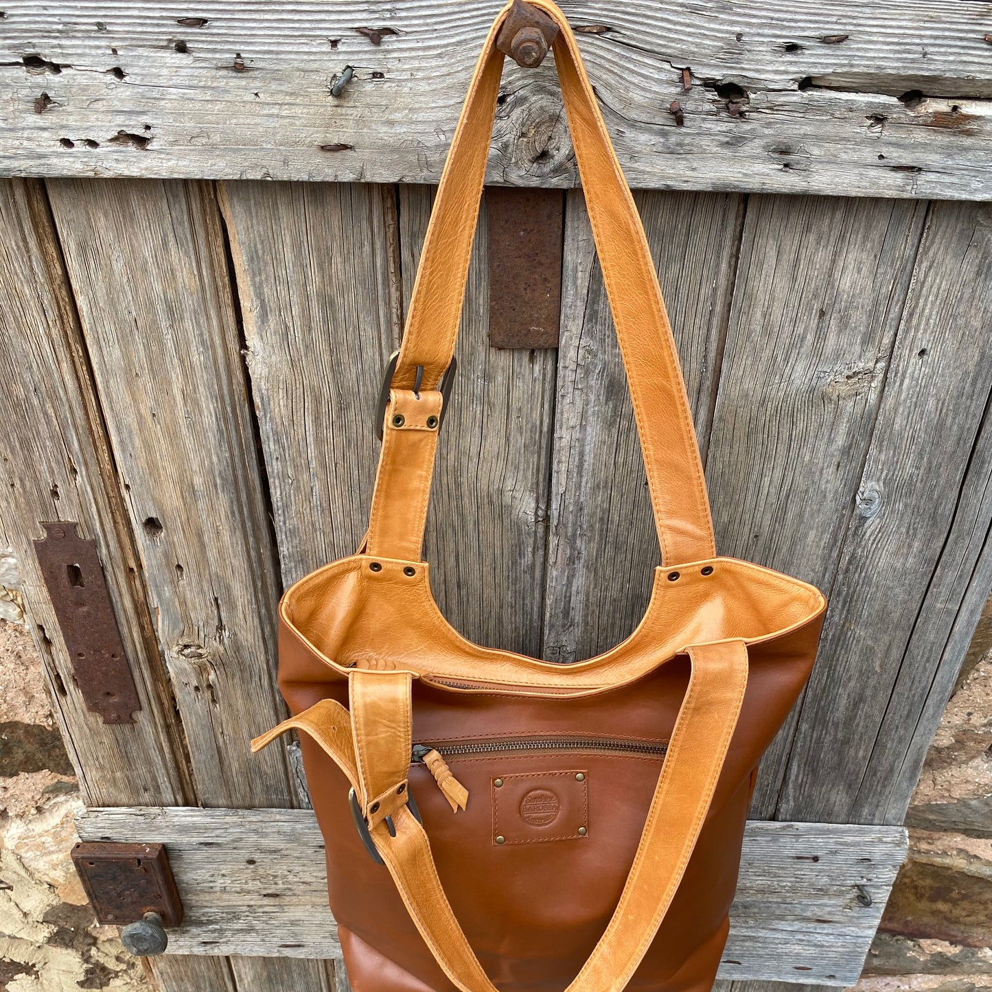 My Everyday Buckle Leather Tote