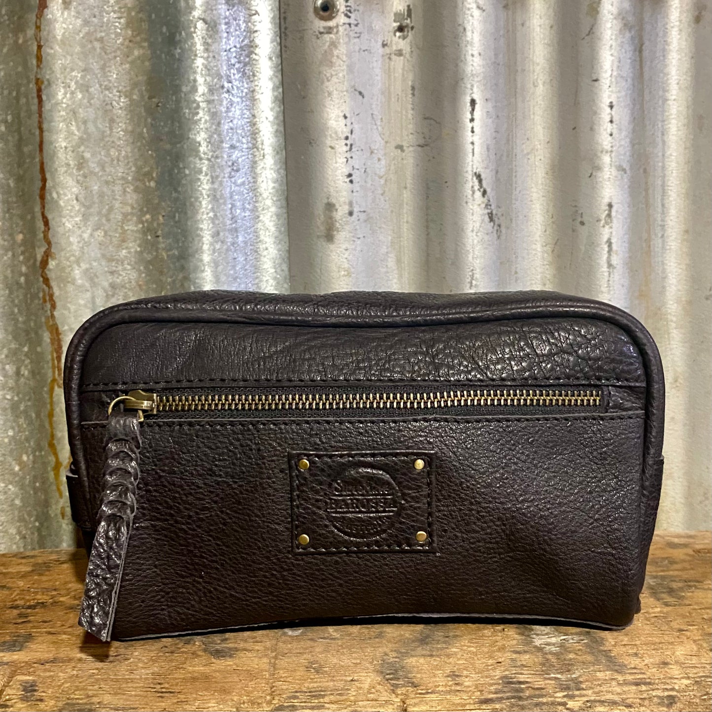 Leather Toiletry Bag / Wash Bag