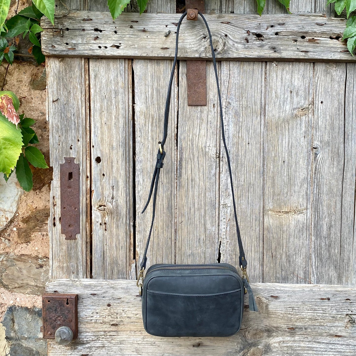 Leather Pouch with Strap