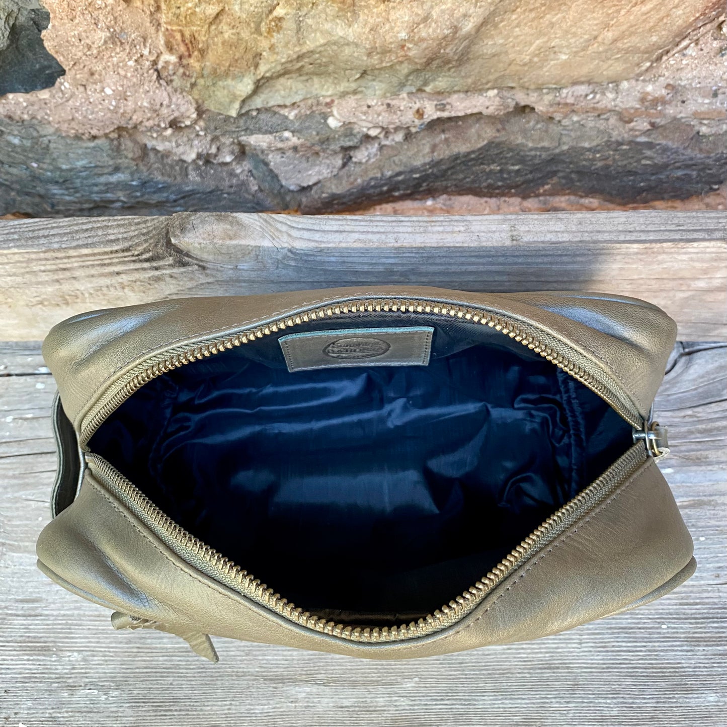 Leather Toiletry Bag / Wash Bag