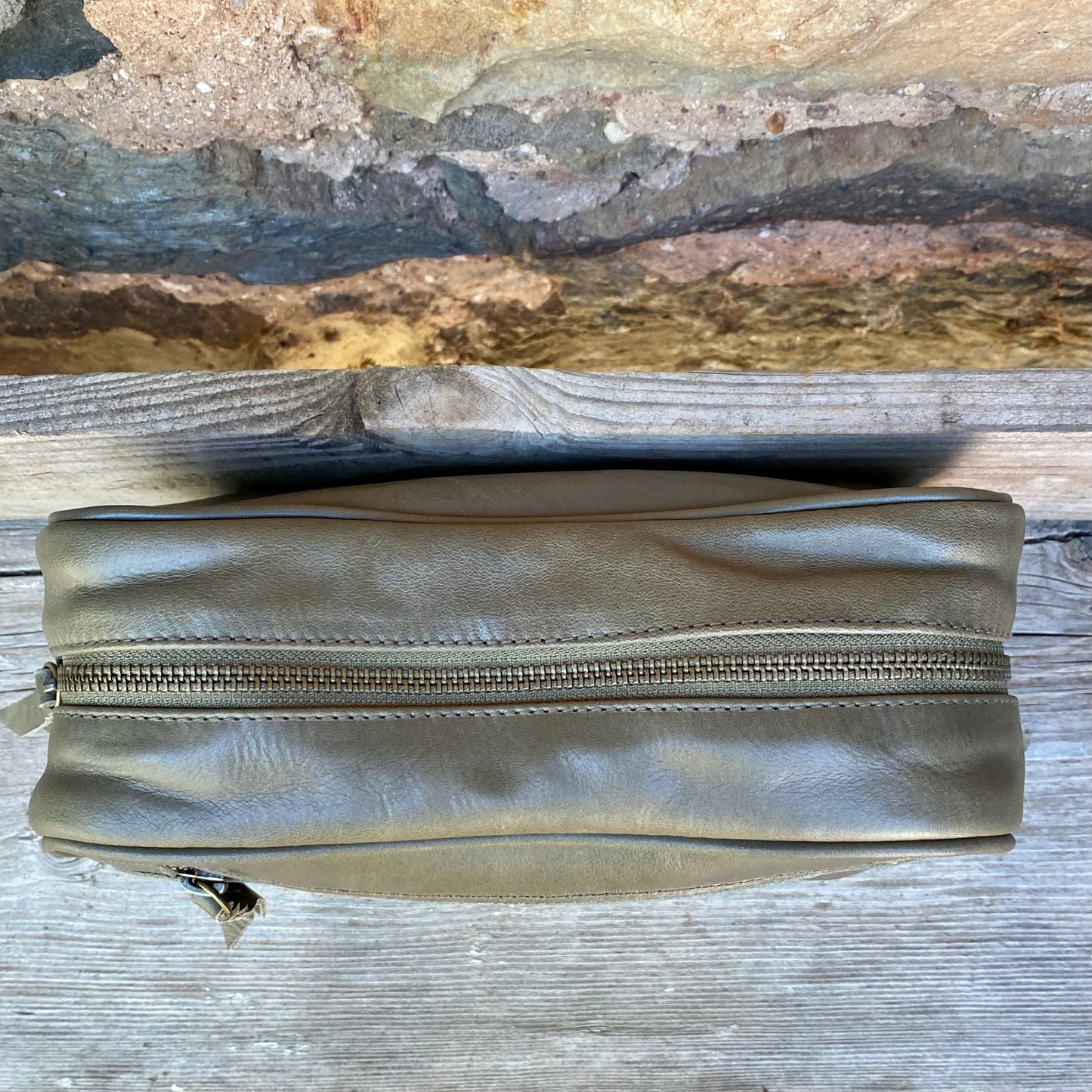 Leather Toiletry Bag / Wash Bag
