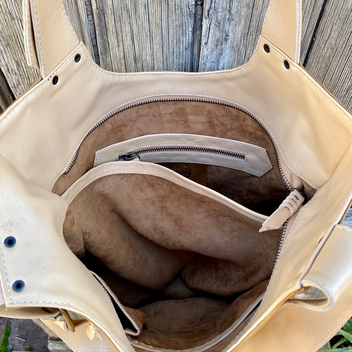 My Everyday Buckle Leather Tote
