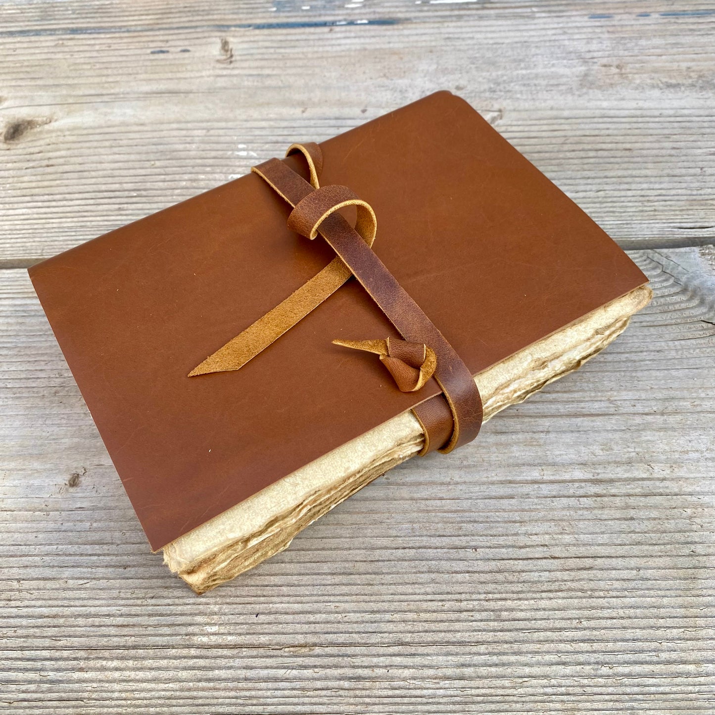 Handmade Paper Bound Leather Journal A5 & A4